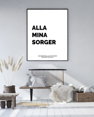 NORDIC WORDS Poster Linda Bengtzing - Alla Mina Sorger