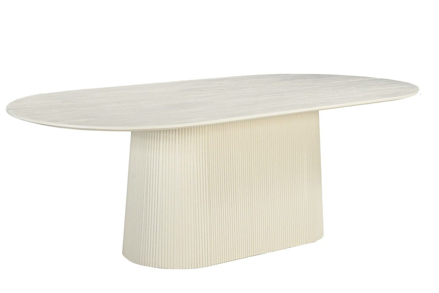 Natur24 Esstisch Patrice Tisch 230x110x76 cm Mangoholz Weiß