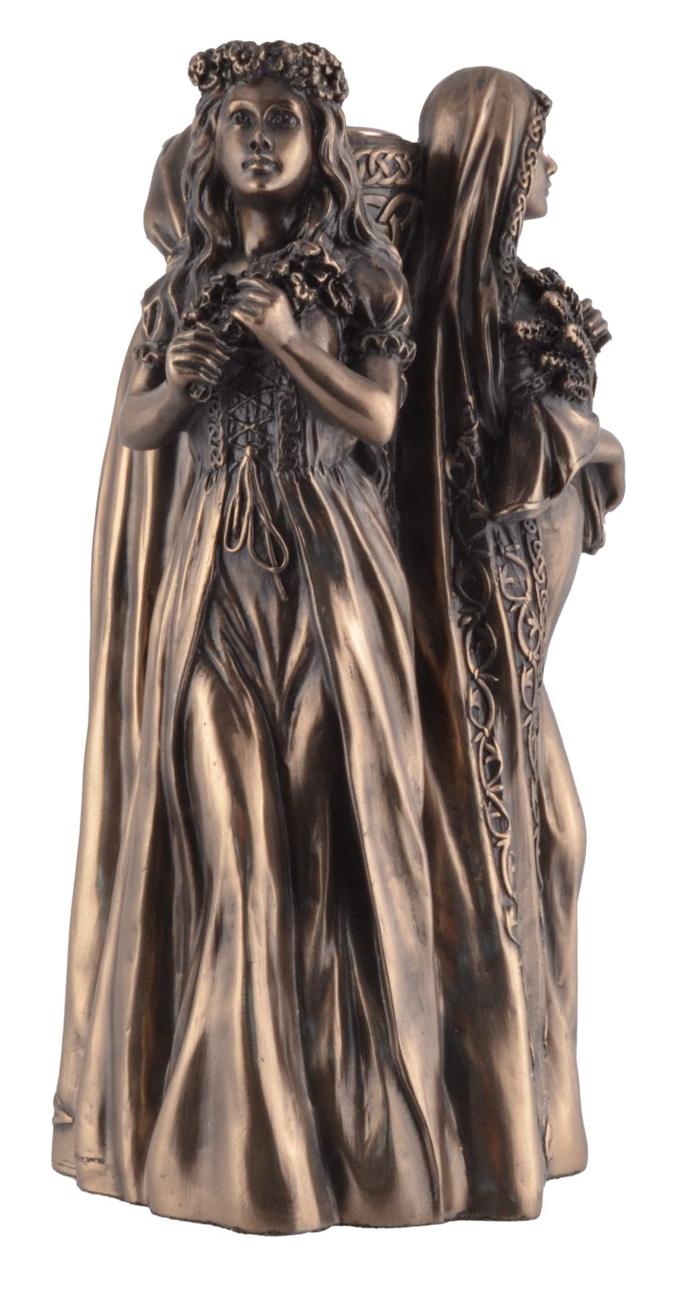 Vogler direct Gmbh Kerzenständer Trinity keltischer Kerzenständer der Dreifaltigkeit - by Veronese, von Hand bronziert, LxBxH: ca. 9x9x17cm