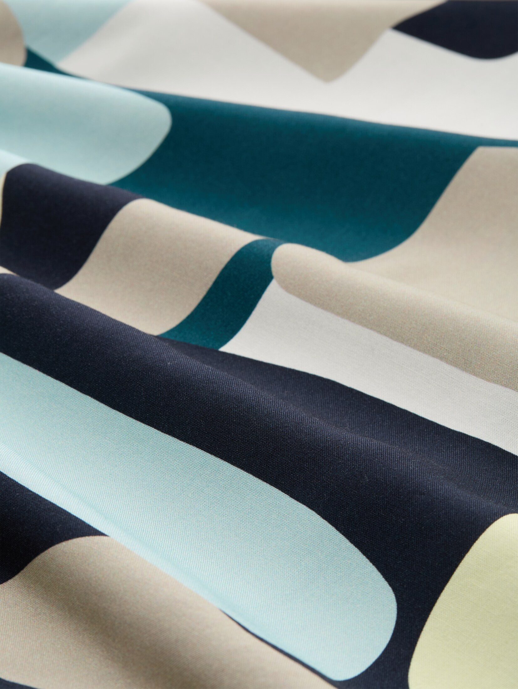 TOM TAILOR T-Shirt T-Shirt T-Shirt im Material-Mix