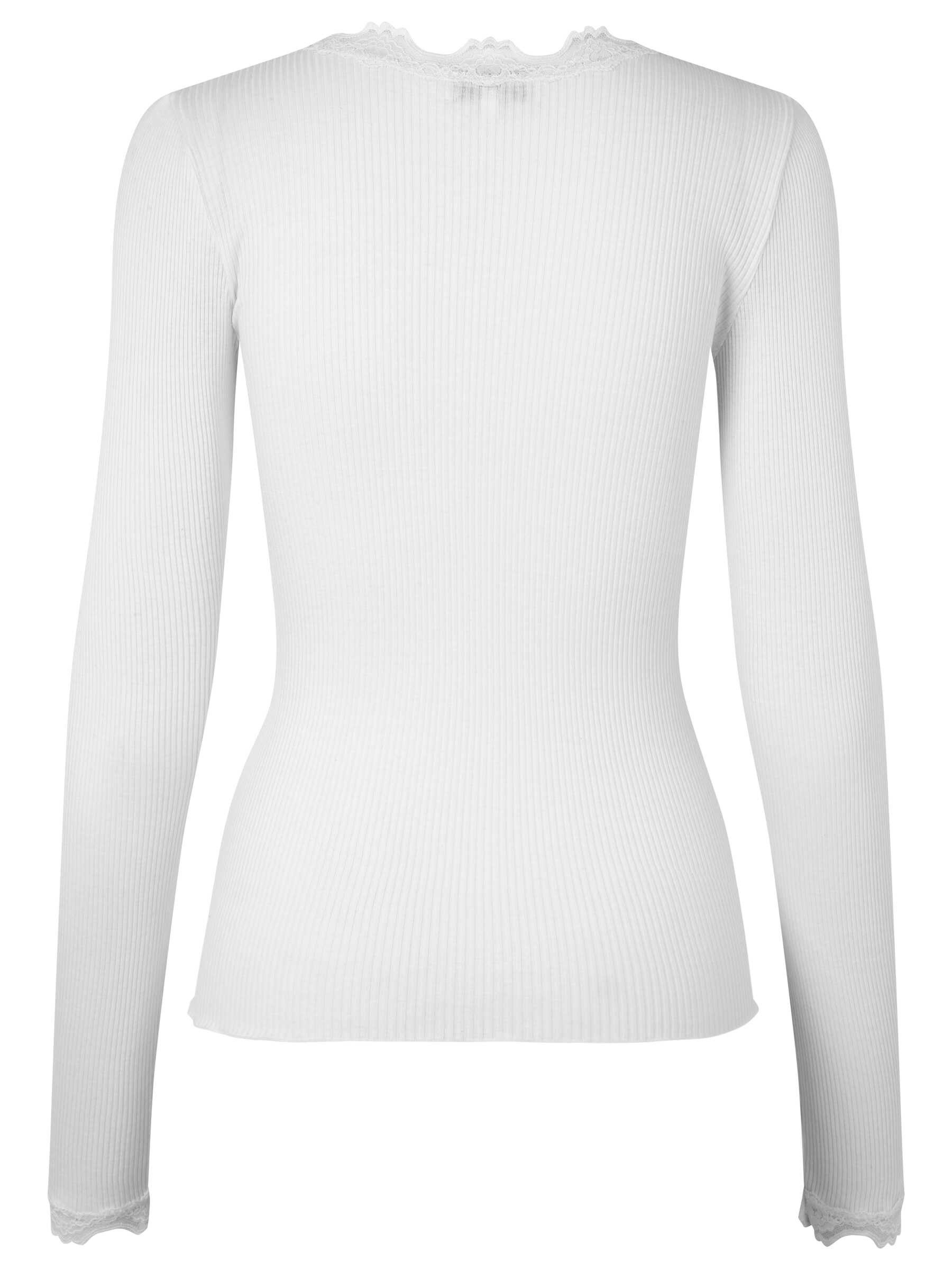 rosemunde Longsleeve Babette silk shirt mit Seide Langarm, mit Spitze, feminin, bequem, Seidenmix