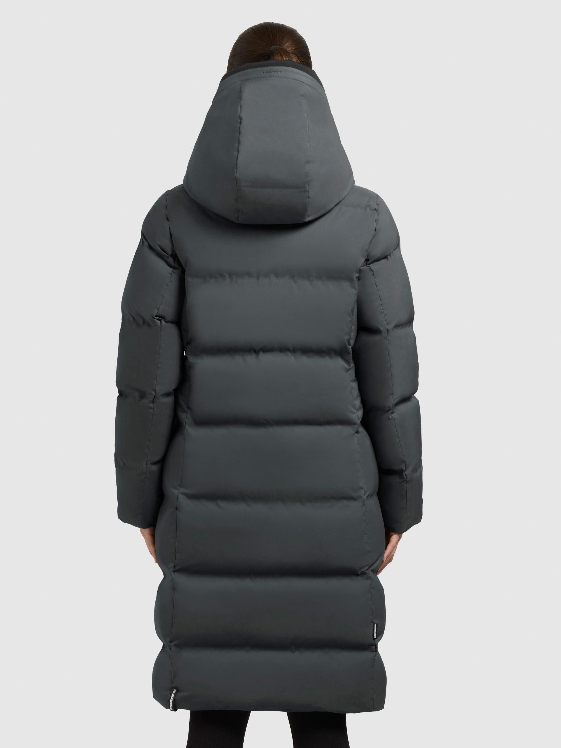 khujo Steppmantel Finnie3 Warmer Damen Wintermantel mit großer Kapuze