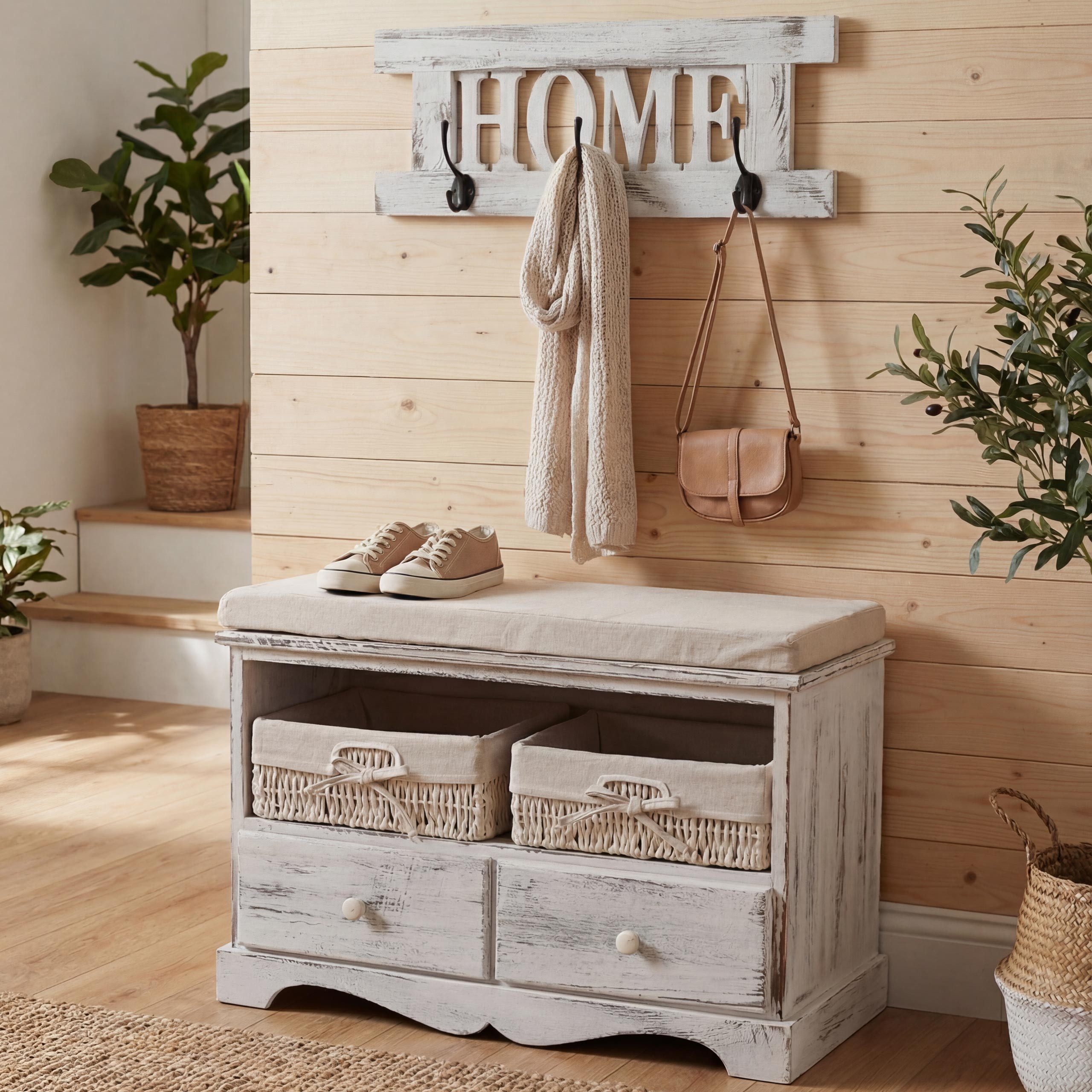 MCW Kommode Garderobe-S (Set, 2er), Waschbar, Garderobe mit 6 Aufhängungsmöglichkeiten