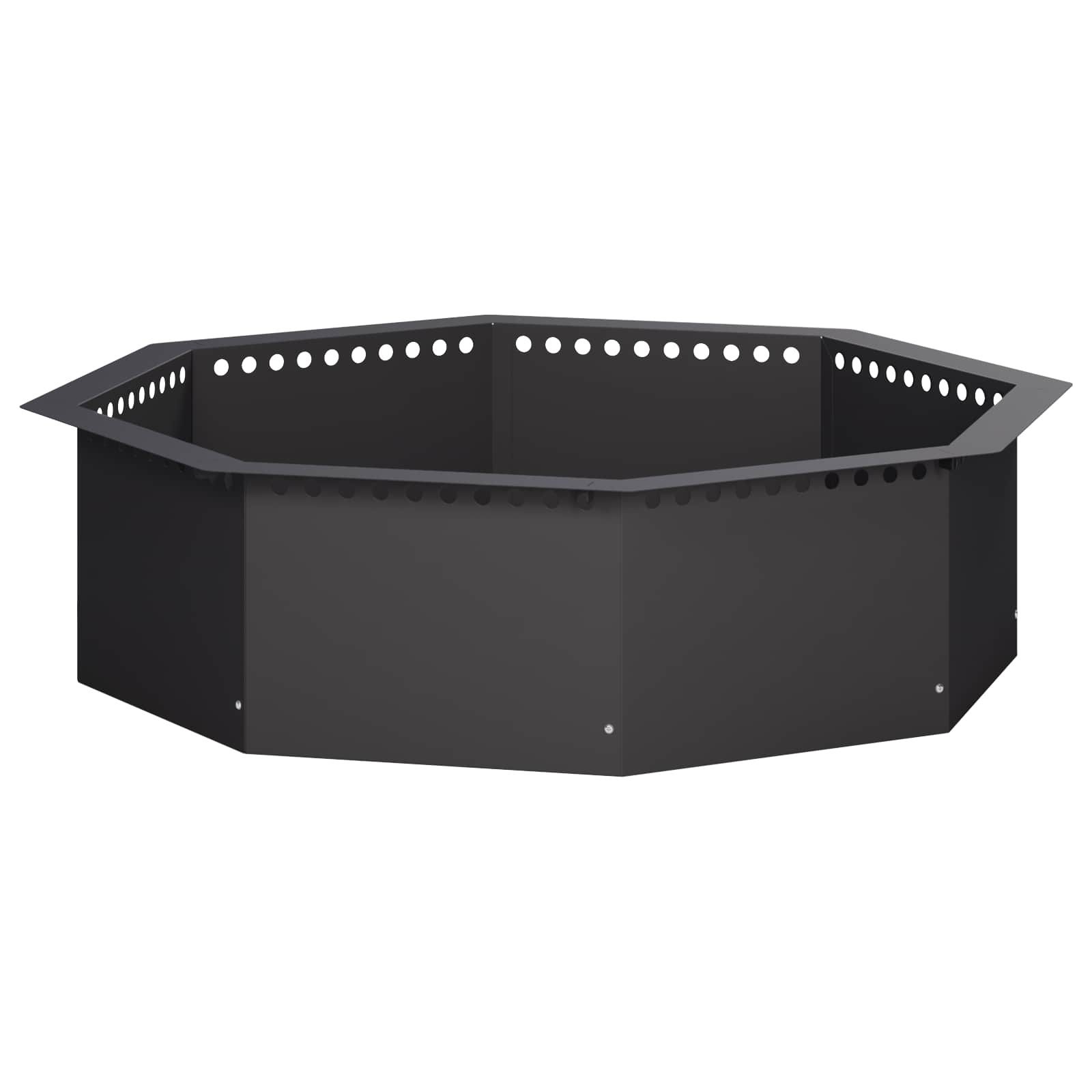 vidaXL Feuerkorb 90 x 90 x 25 cm Feuerkorb Feuerschale Feuerstelle Feuerstellenring Sch