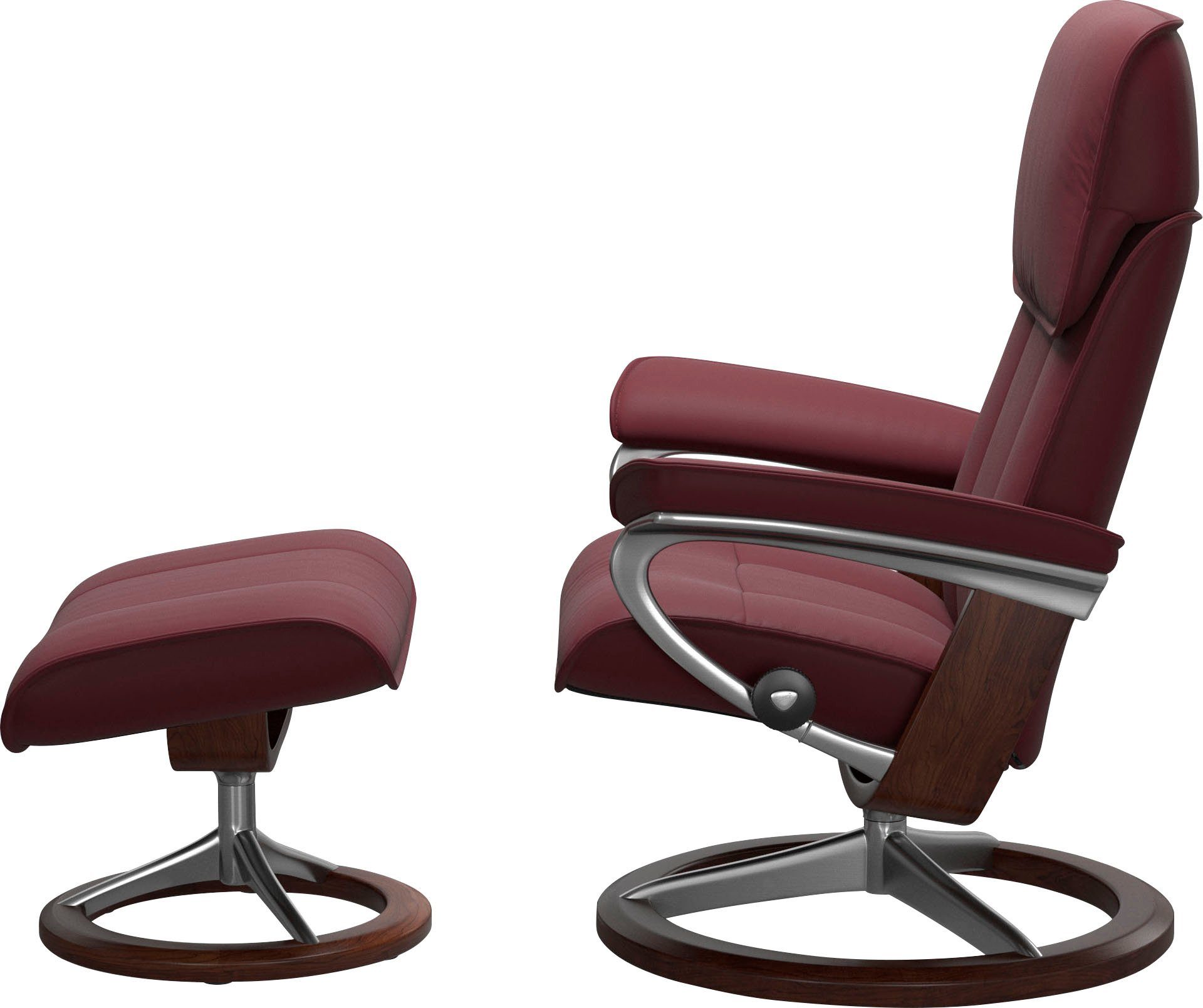 Stressless® Relaxsessel Admiral (Set, Relaxsessel inkl. Hocker), mit Signature Base, Größe M & L, Gestell Braun