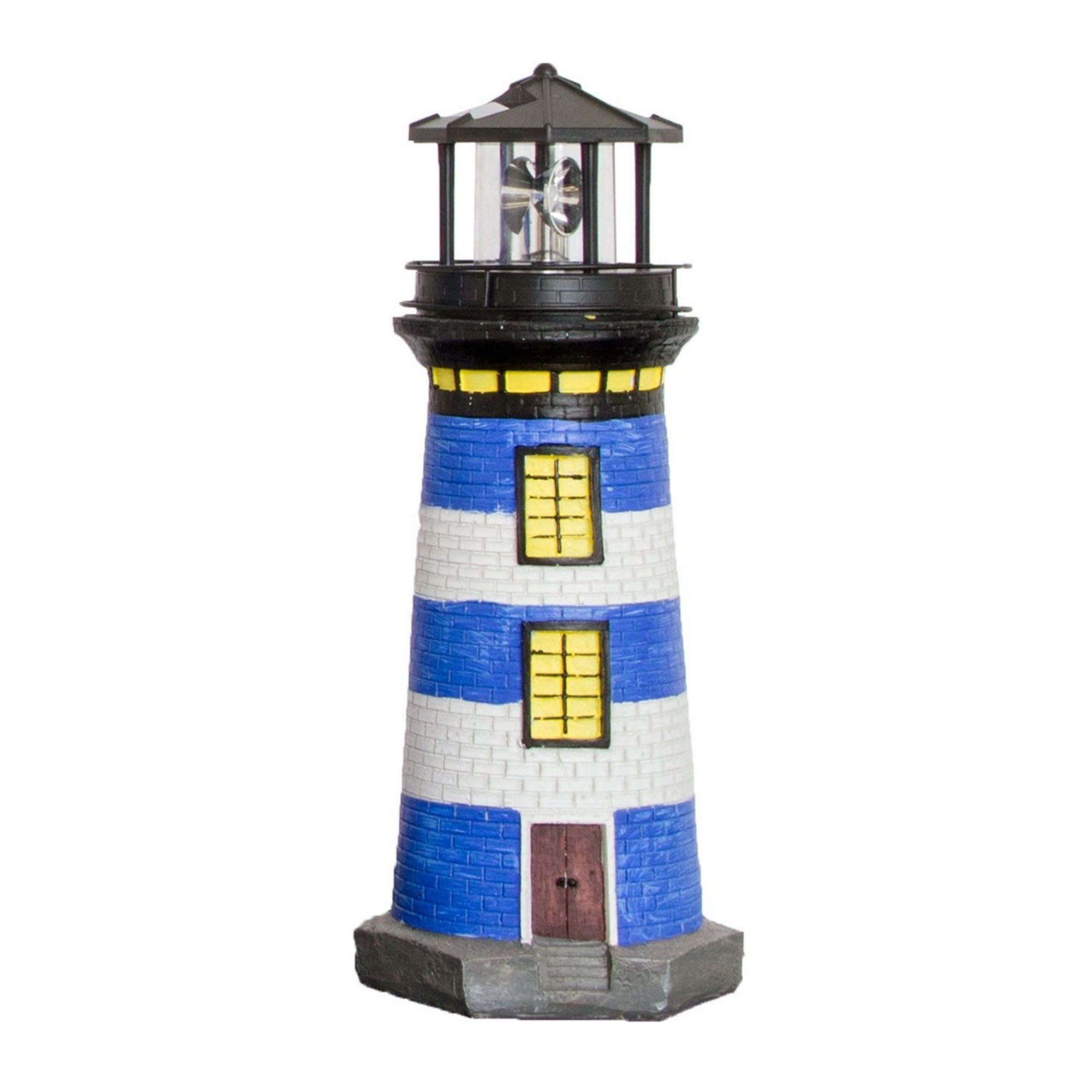 Lemodo LED-Dekofigur Solar-Leuchtturm mit rotierender Leuchte, günstig online kaufen