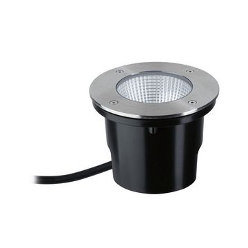 Paulmann LED Einbauleuchte DureaIP67 rund 153mm 3000K 8W 530lm 230V Edelstahl Metall, Warmweiß, Bodeneinbauleuchte