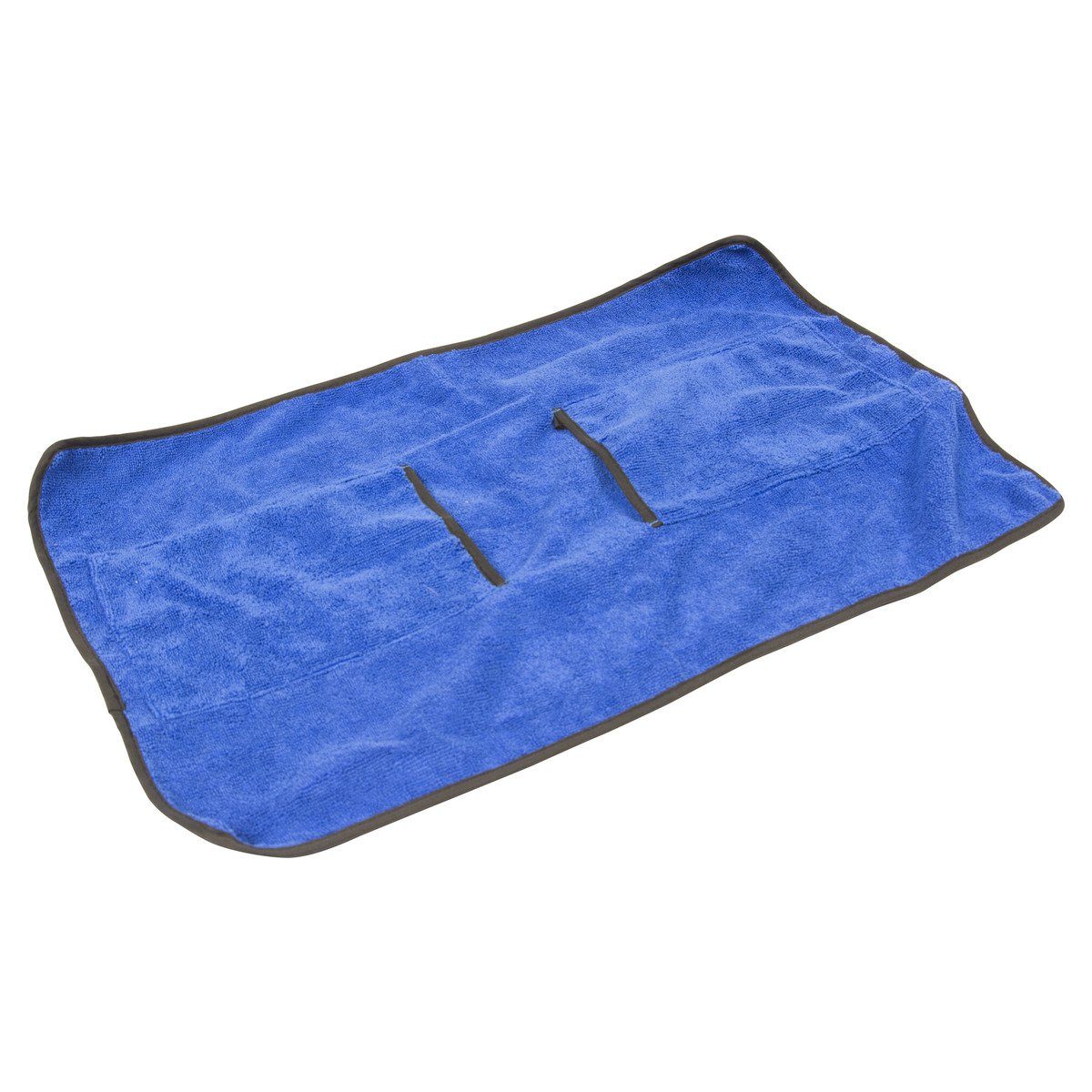 Hundebademantel Badetuch Mikrofaser blau