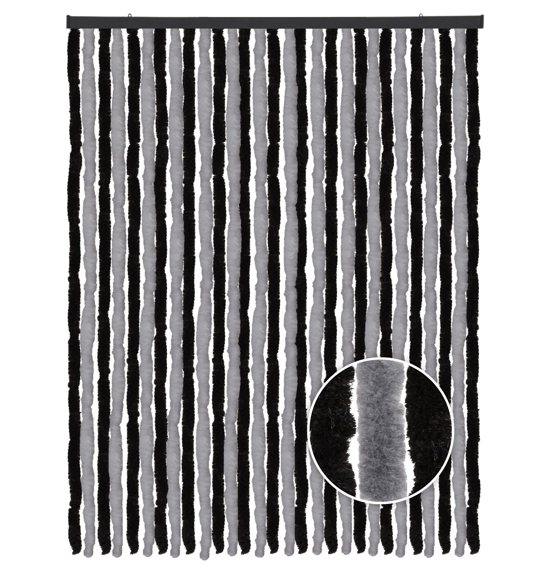 Arsvita Türvorhang Flauschvorhang 120x200cm (1 St), Ösen, blickdicht, Insektenschutz Vorhang für Terrasse, Balkon, Pavillon, Camping