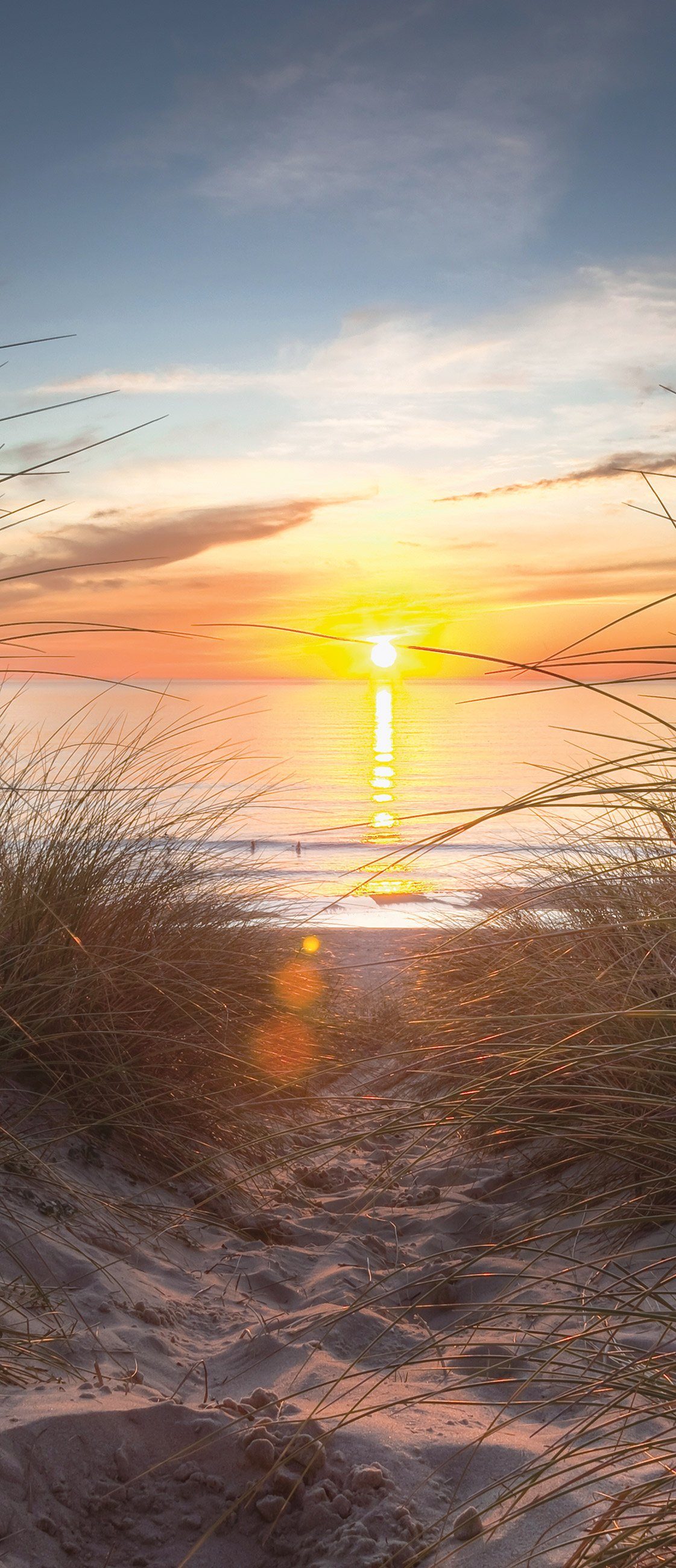 Wallarena Türtapete Selbstklebend Strand Meer Nordsee günstig online kaufen
