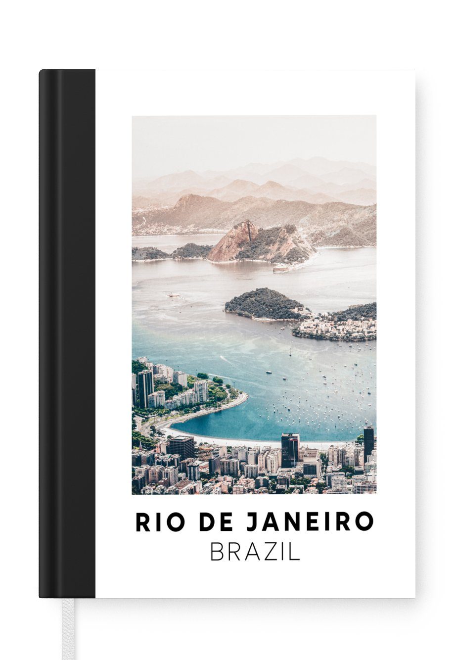 MuchoWow Notizbuch Brasilien - Rio - Wasser, Journal, Merkzettel, Tagebuch, Notizheft, A5, 98 Seiten, Haushaltsbuch