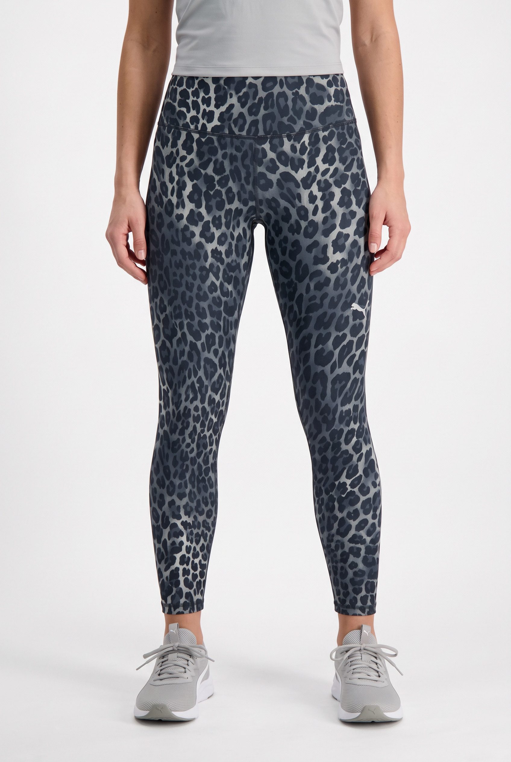 PUMA Trainingstights W TAD ESSENTIAL SPOTTED HAZE TIGHT - HW 78 Leggings, für Workout, atmungsaktiv, für Sportmode und Freizeit