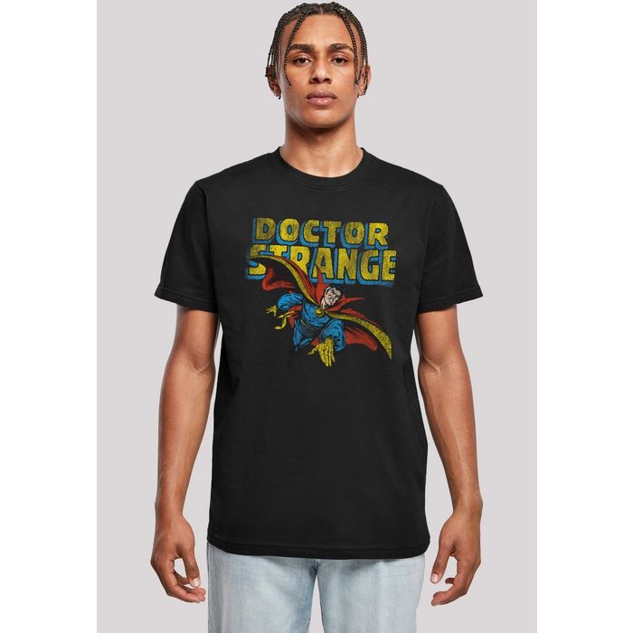 F4NT4STIC T-Shirt Marvel Doctor Strange Flying Herren Premium Merch Regular-Fit Basic Logo Print