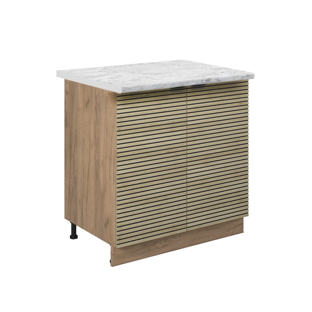 Vicco Spülenunterschrank Fame-Line, Eiche Paneel/Goldkraft Eiche, günstig online kaufen