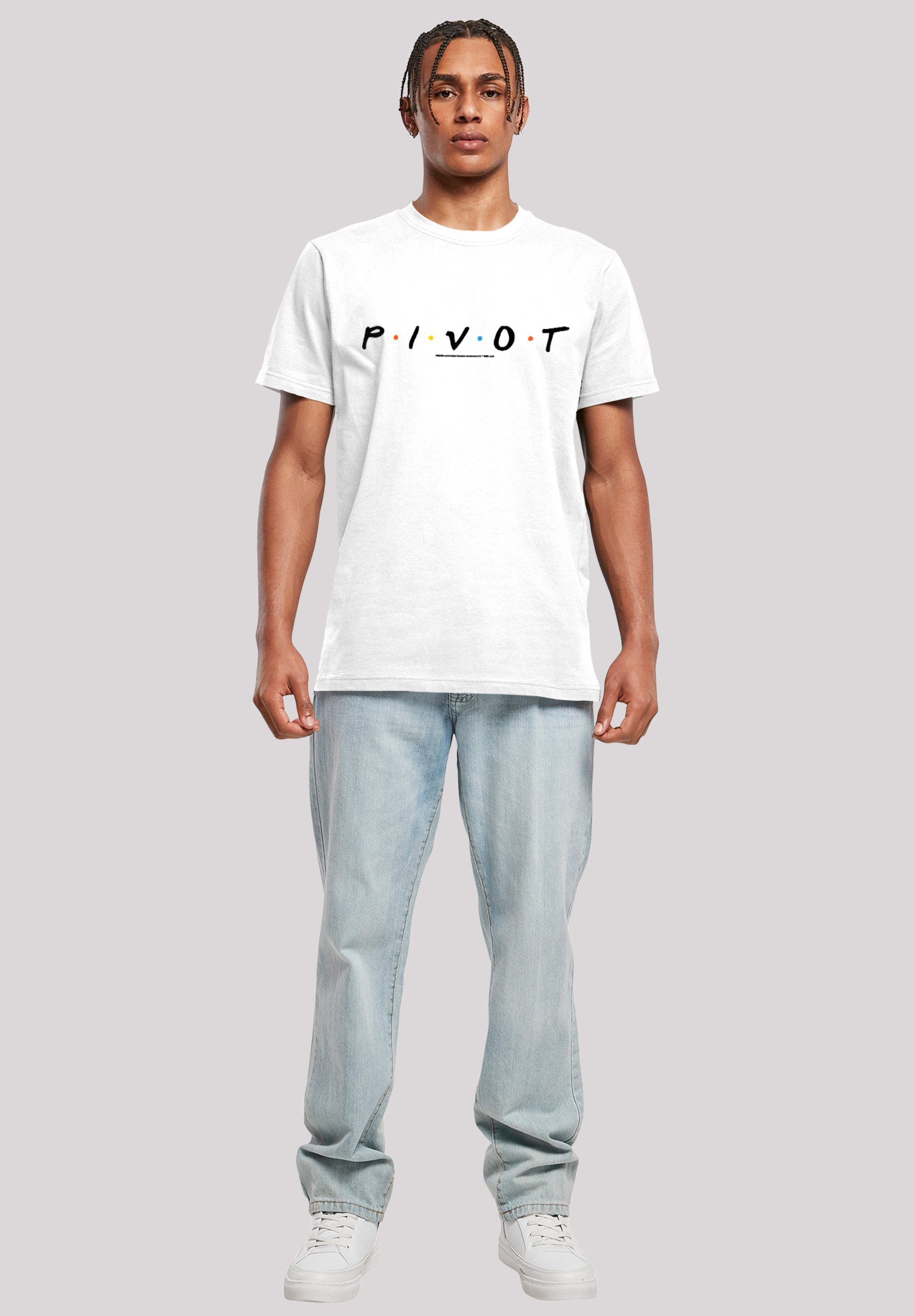 Herren,Premium Merch,Regular-Fit,Basic,Bedruckt Pivot T-Shirt TV Logo FRIENDS F4NT4STIC Serie