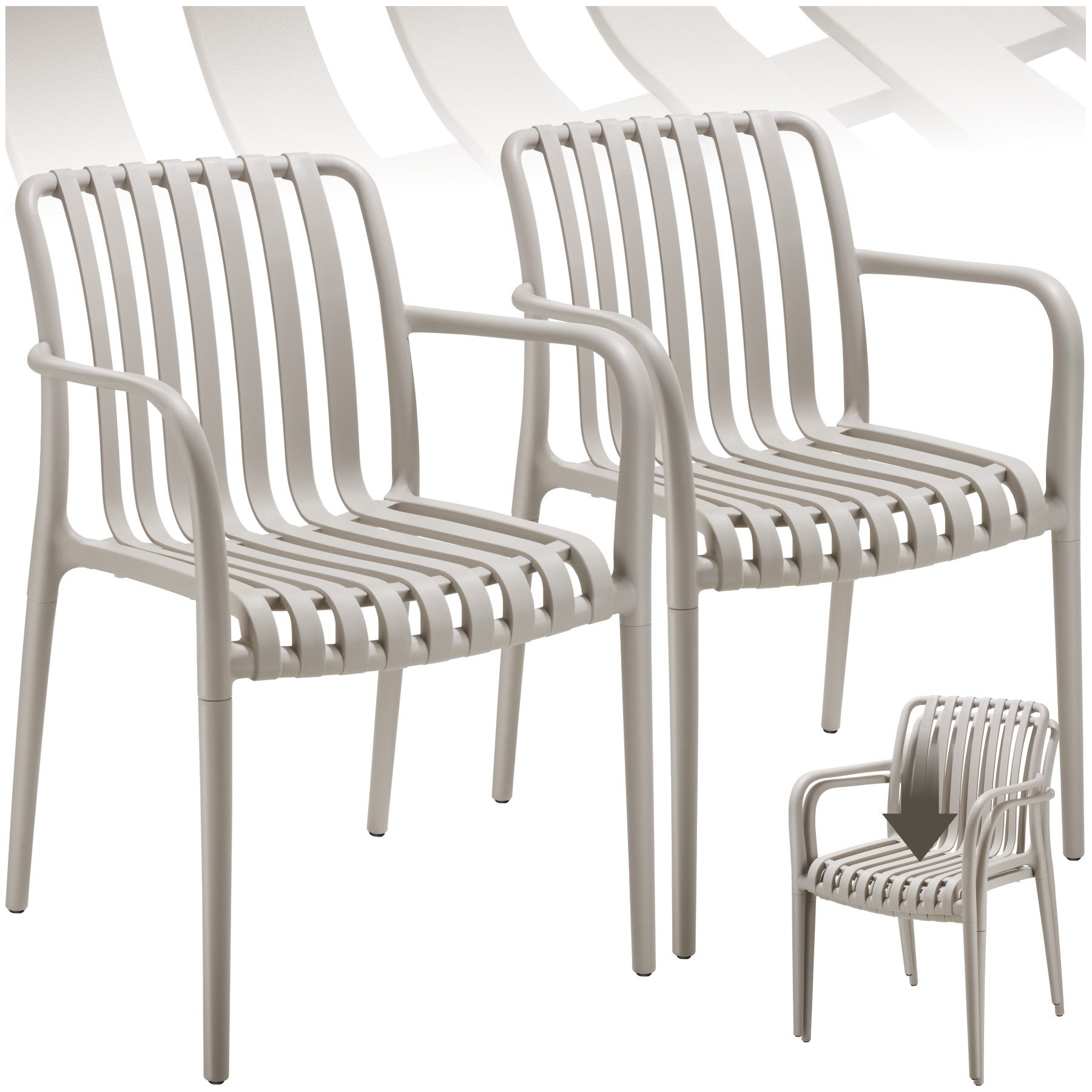 tectake Gartenstuhl Gartenstühle (Set, 2 St), günstig online kaufen