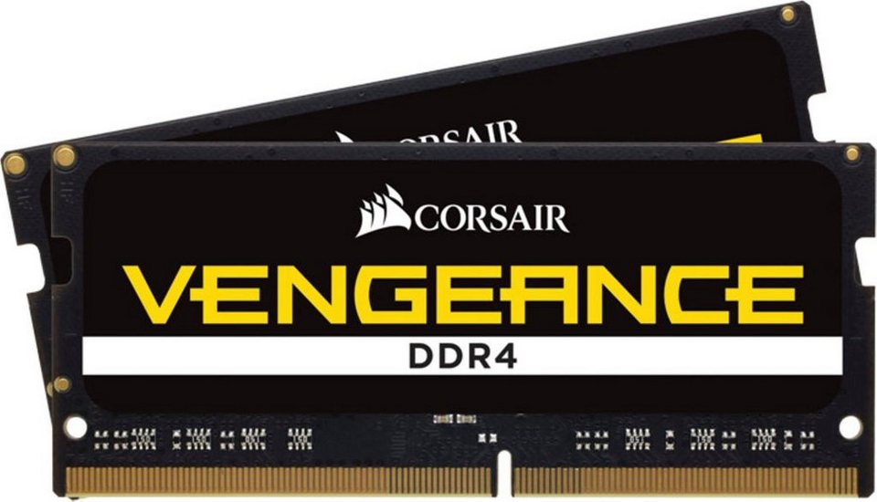 Corsair Vengeance®-Serie 32 GB (2 x 16 GB Laptop-Arbeitsspeicher, Nahezu  alle Notebook- und Laptop-PCs verwenden