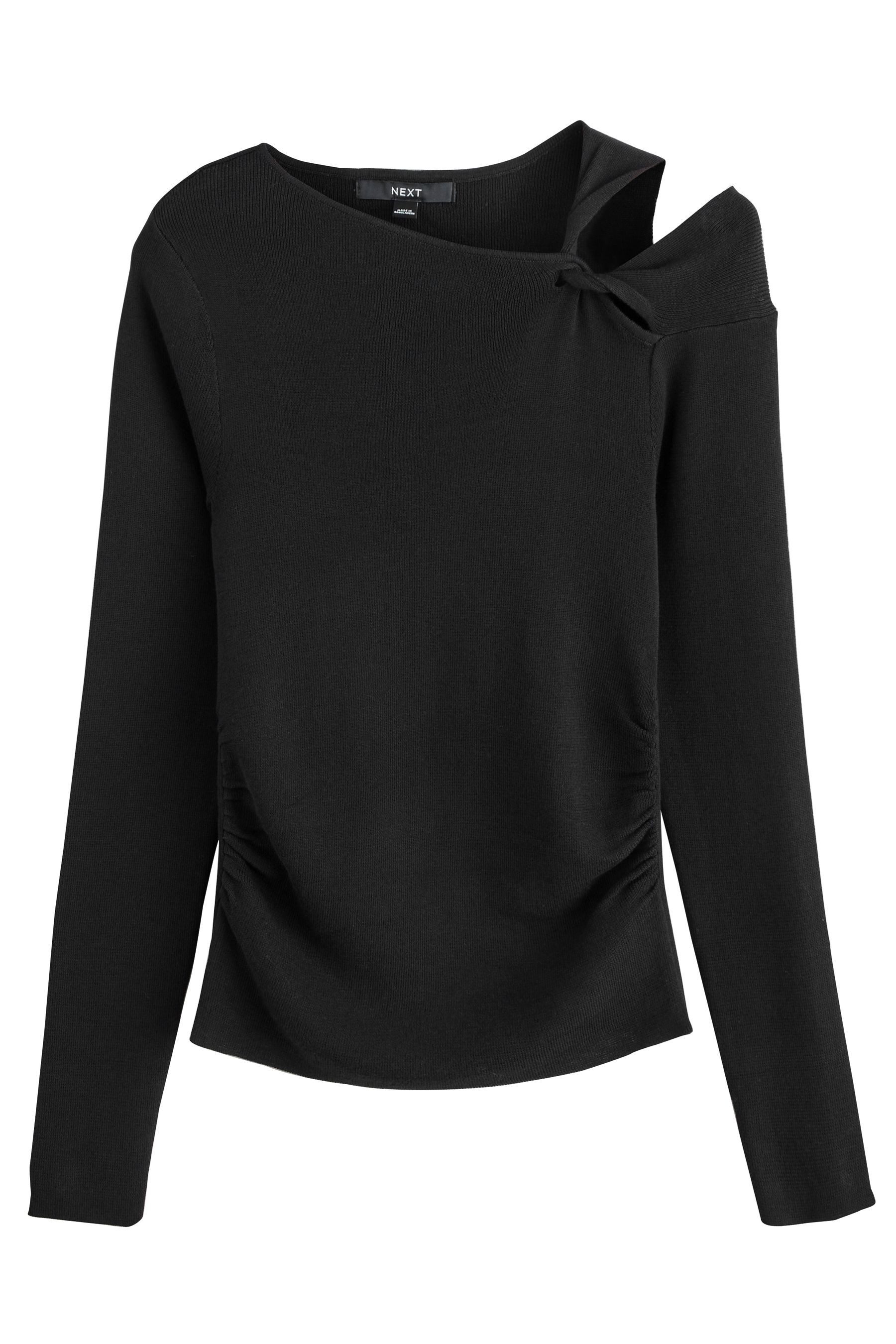 Next Вязаные свитера Weicher Langarm-Pullover mit Schulterdetail (1-tlg)