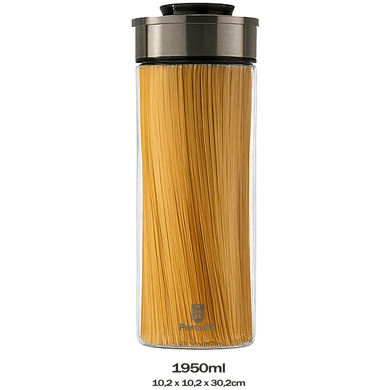 BURI Vorratsglas 6x Vakuum Vorratsglas Glas 1950ml Vorratsgläser Vakuumdeckel luftdicht, Glas