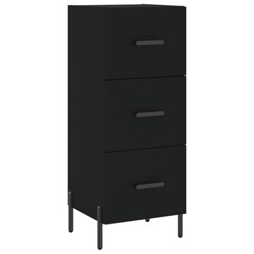 vidaXL Kleiderschrank Regal Highboard Schrank Hochschrank Schwarz 34,5x34x180 cm Holzwerksto