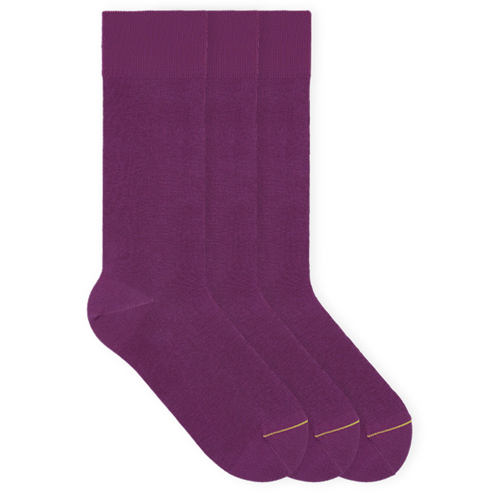 von Jungfeld Socken Colour Baumwoll-Mischung 35-46 Unisex (3-Paar, 3 Paar) Einfarbige hohe Socken aus Bio-Baumwolle
