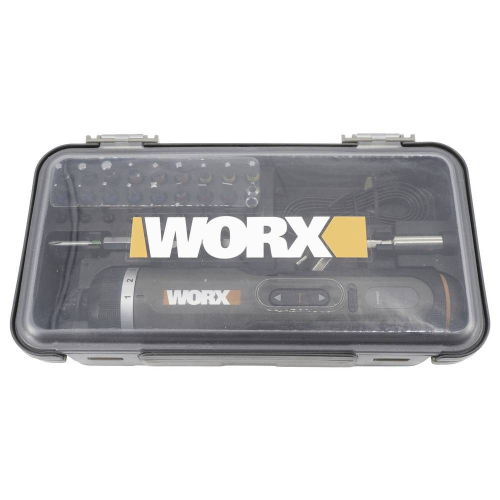 Worx Akku-Schrauber WX242 Akku-Schrauber 4 V 2.0 Ah Li-Ion inkl. Koffer, inkl. Koffer