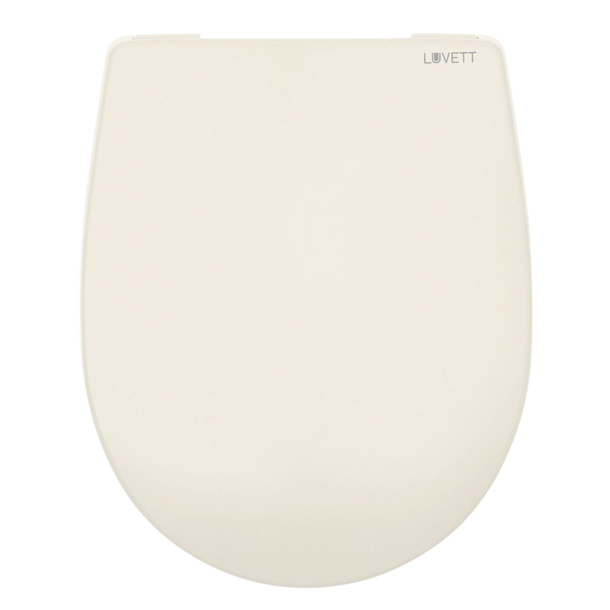 LUVETT WC-Sitz C100 mit Absenkautomatik, Duroplast sanitär, Universelle O-Form (Komplett-Set, Inklusive 3 Befestigungsarten), mit Original SoftClose® Absenkauto – Bild 4 von 5