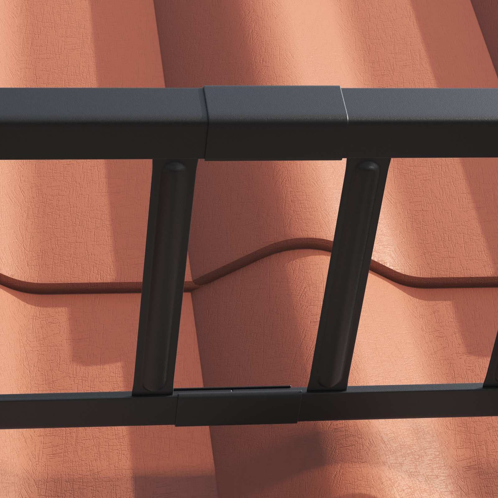 vidaXL Draht Schneefanggitter Schwarz 100 x 2,5 x 20 cm Stahl, (1St)