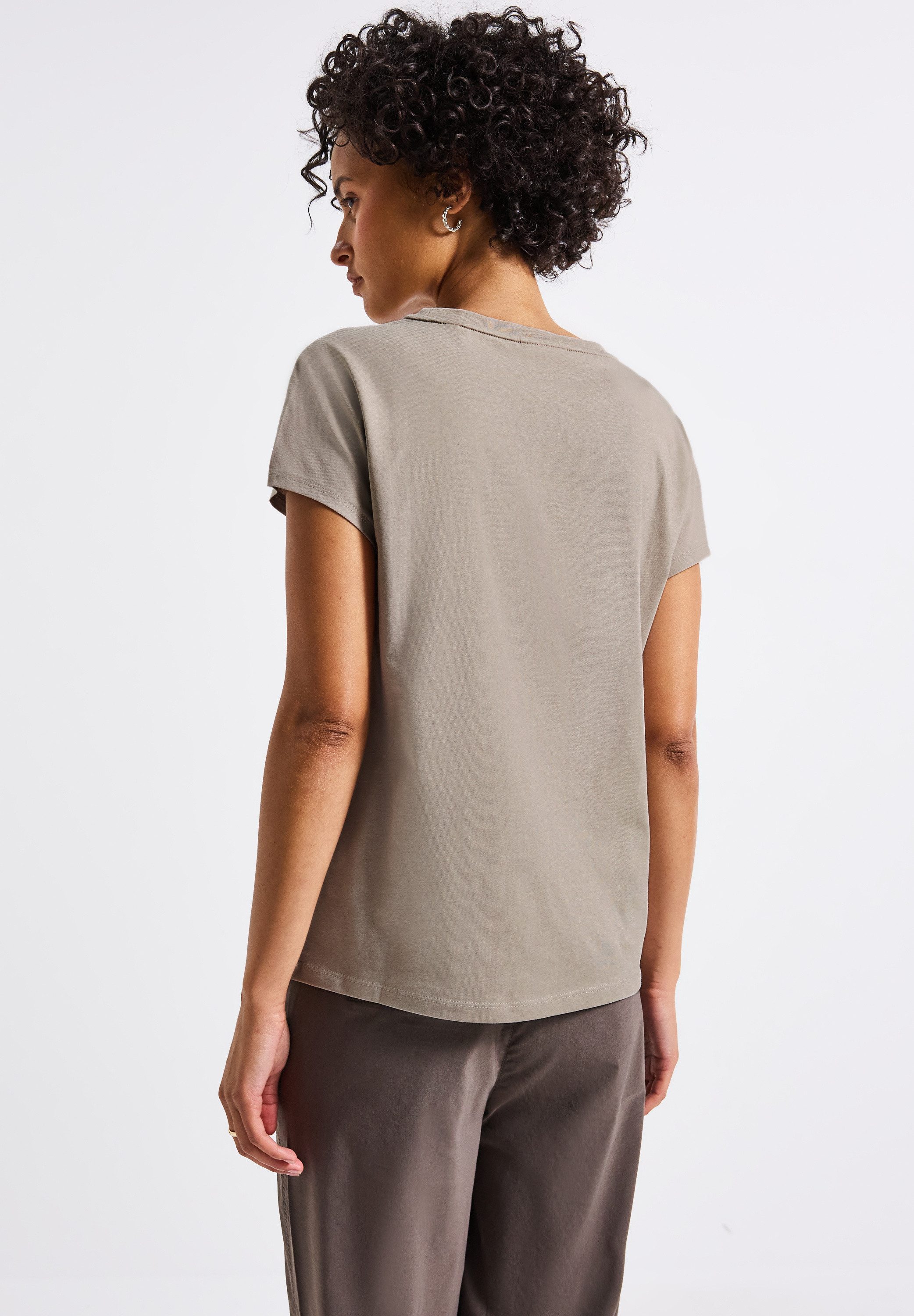 STREET ONE T-Shirt aus reiner Baumwolle günstig online kaufen