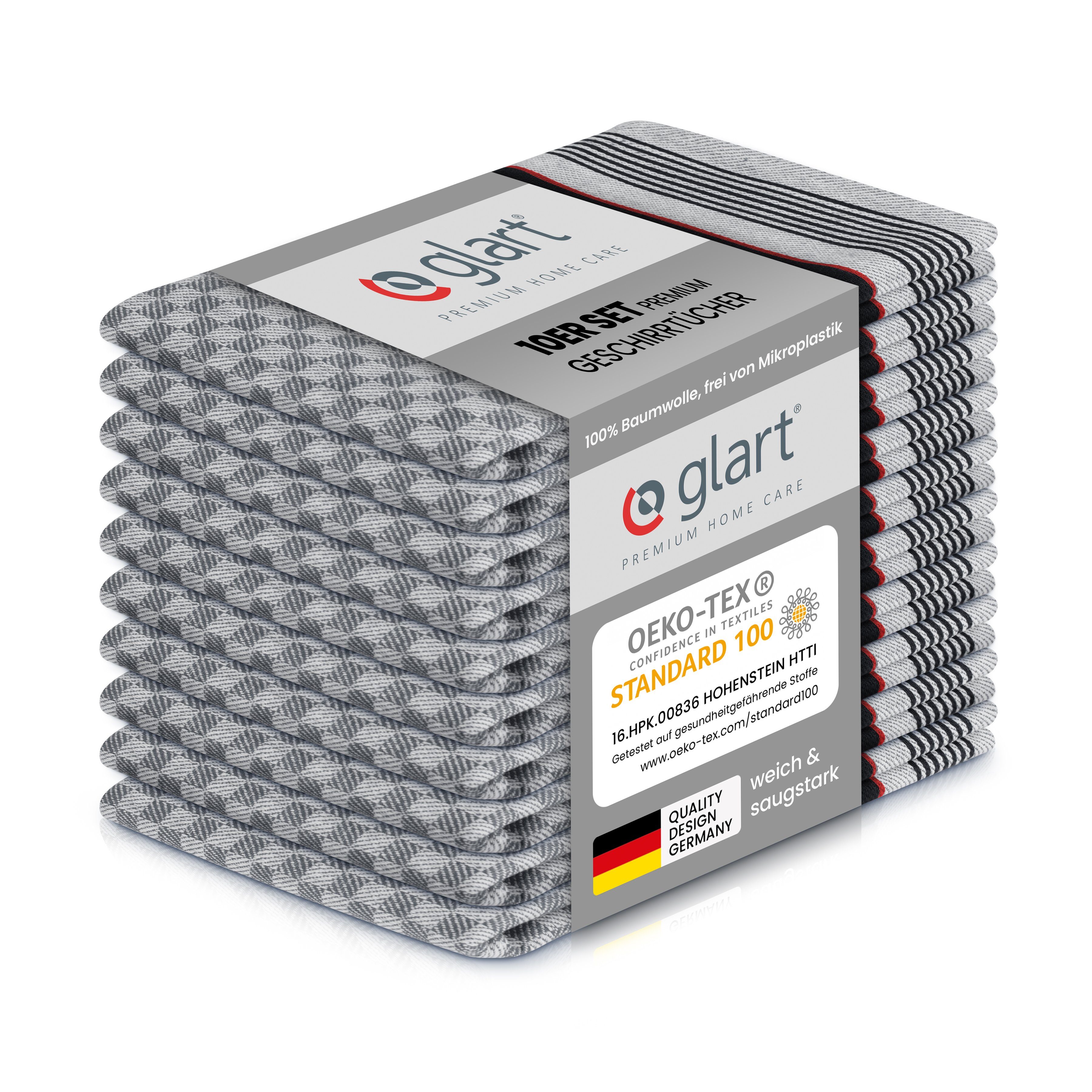 Glart Geschirrtuch 48GS 10 St. Grubentücher günstig online kaufen