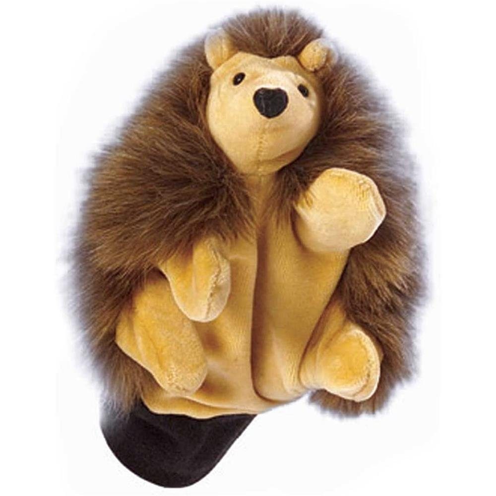 beleduc Handpuppe Hape Handpuppe Igel, braun Stoff Fingerpuppe Puppentheater Kasperletheater ab 3 Jahren