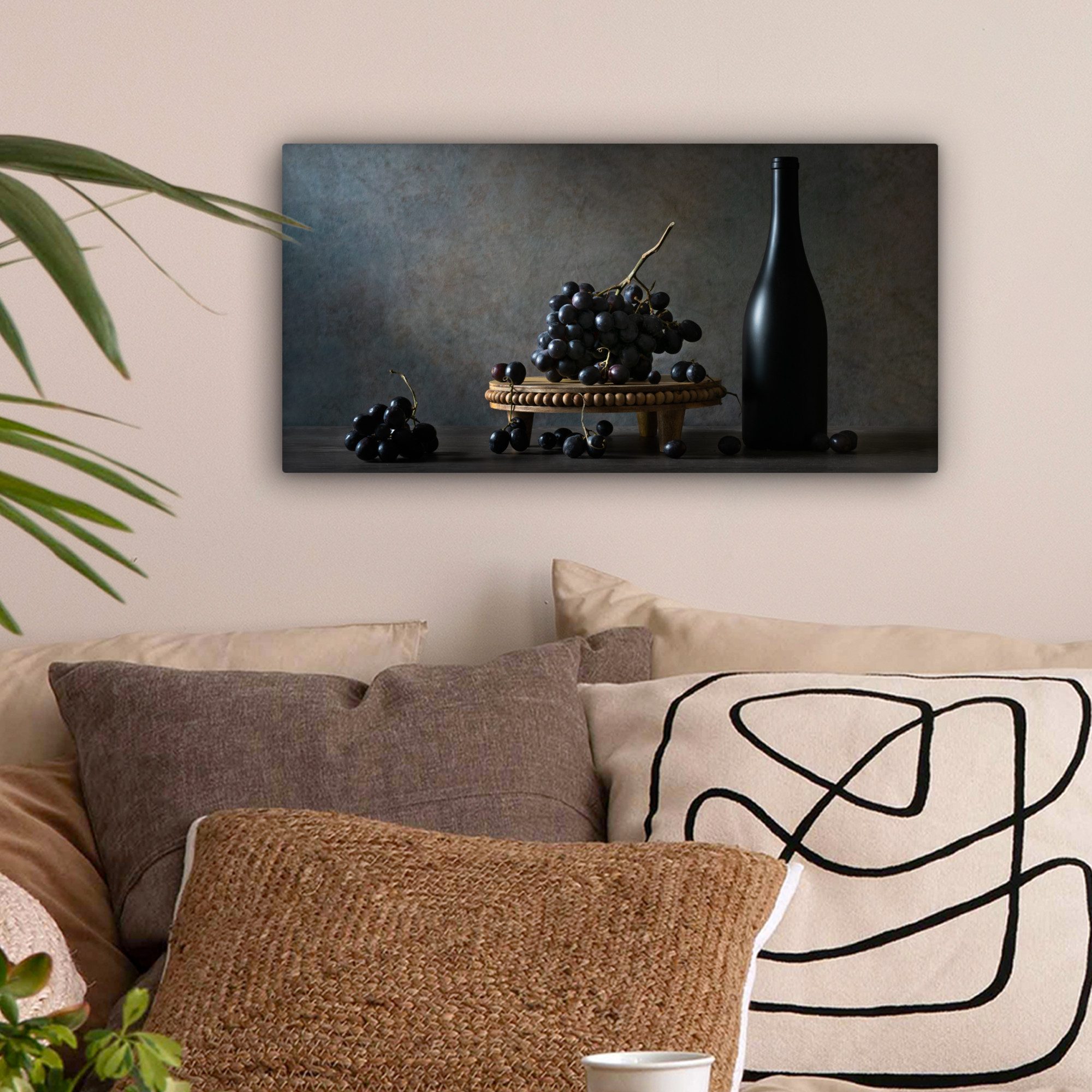 OneMillionCanvasses® Leinwandbild Panorama Stilleben - Schwarz günstig online kaufen
