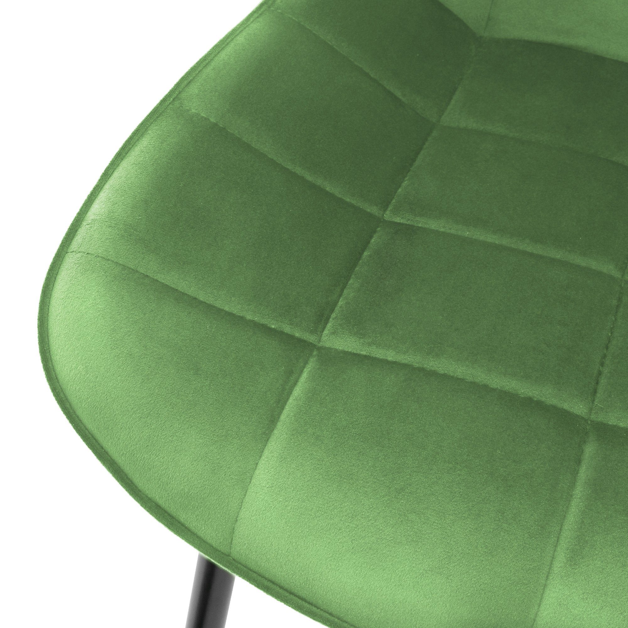 Rückenlehne (2er Grün ML-DESIGN mit Samtbezug Set) Stuhl Esszimmerstühle Set 2er