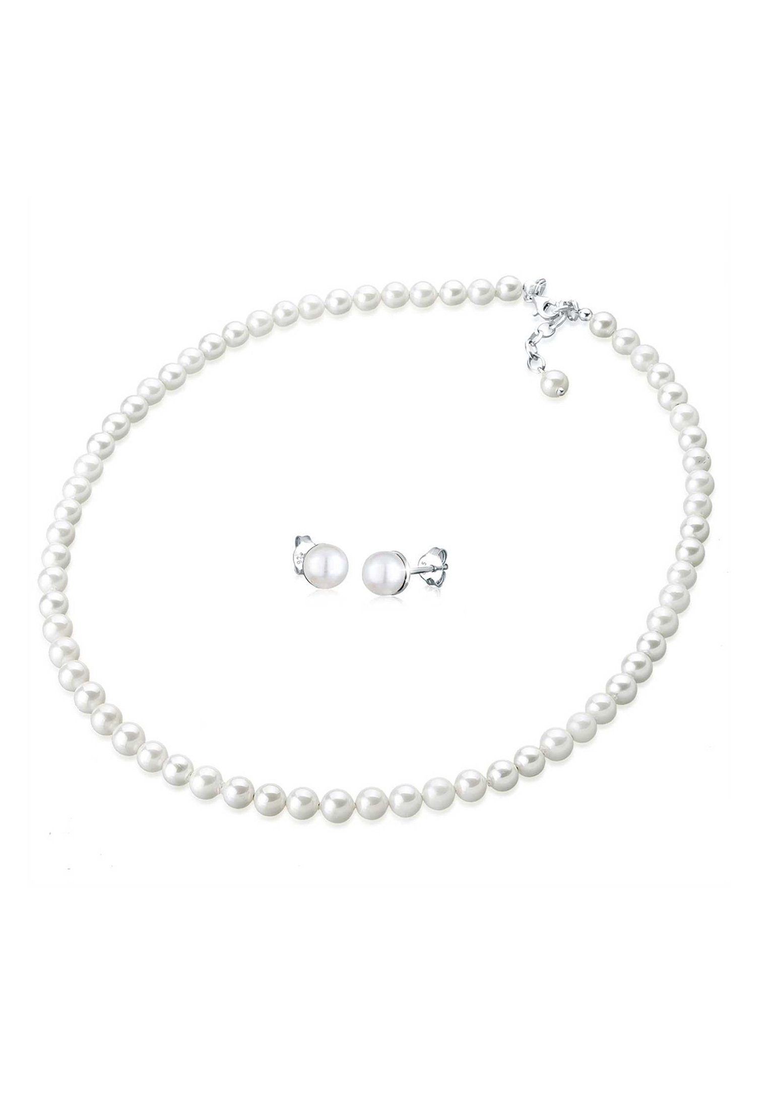 Elli Schmuckset Muschelkernperlen 925 Sterling Silber günstig online kaufen