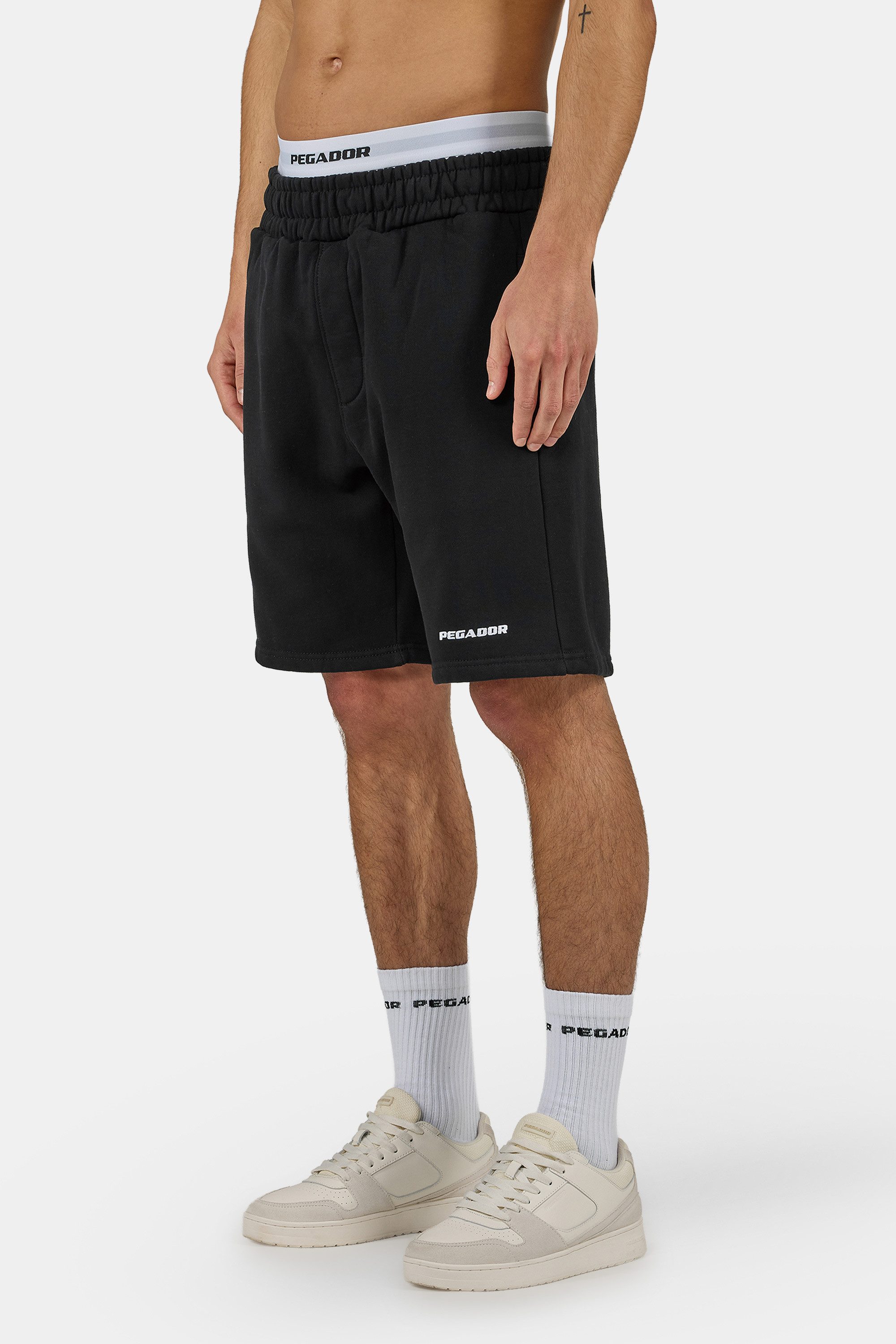 PEGADOR Sweatshorts LOGO HEAVY SWEAT SHORTS Baumwollmischung, regular fit günstig online kaufen
