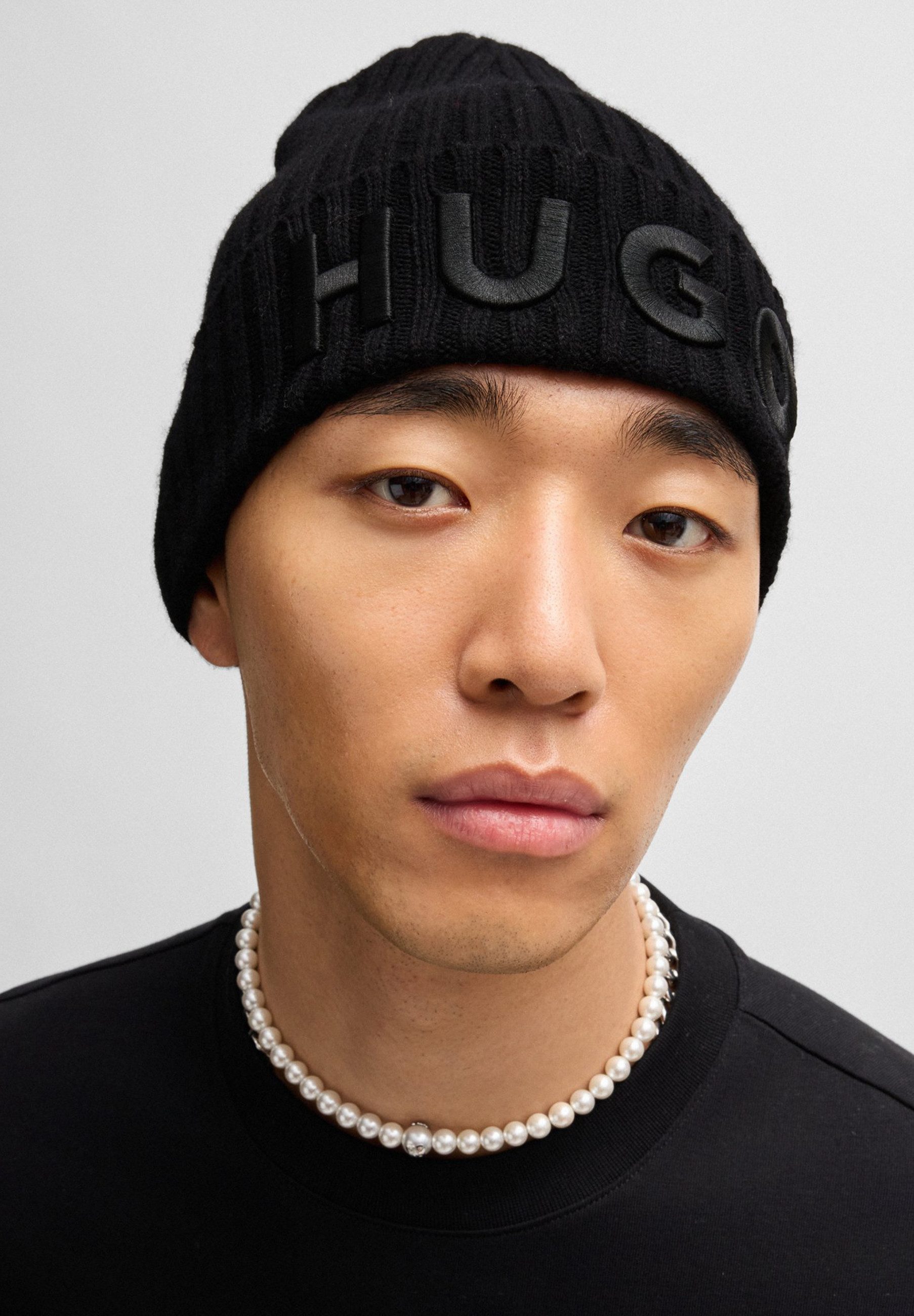 HUGO Strickmütze Unisex-X565-7 (keine Angabe, 1-St)