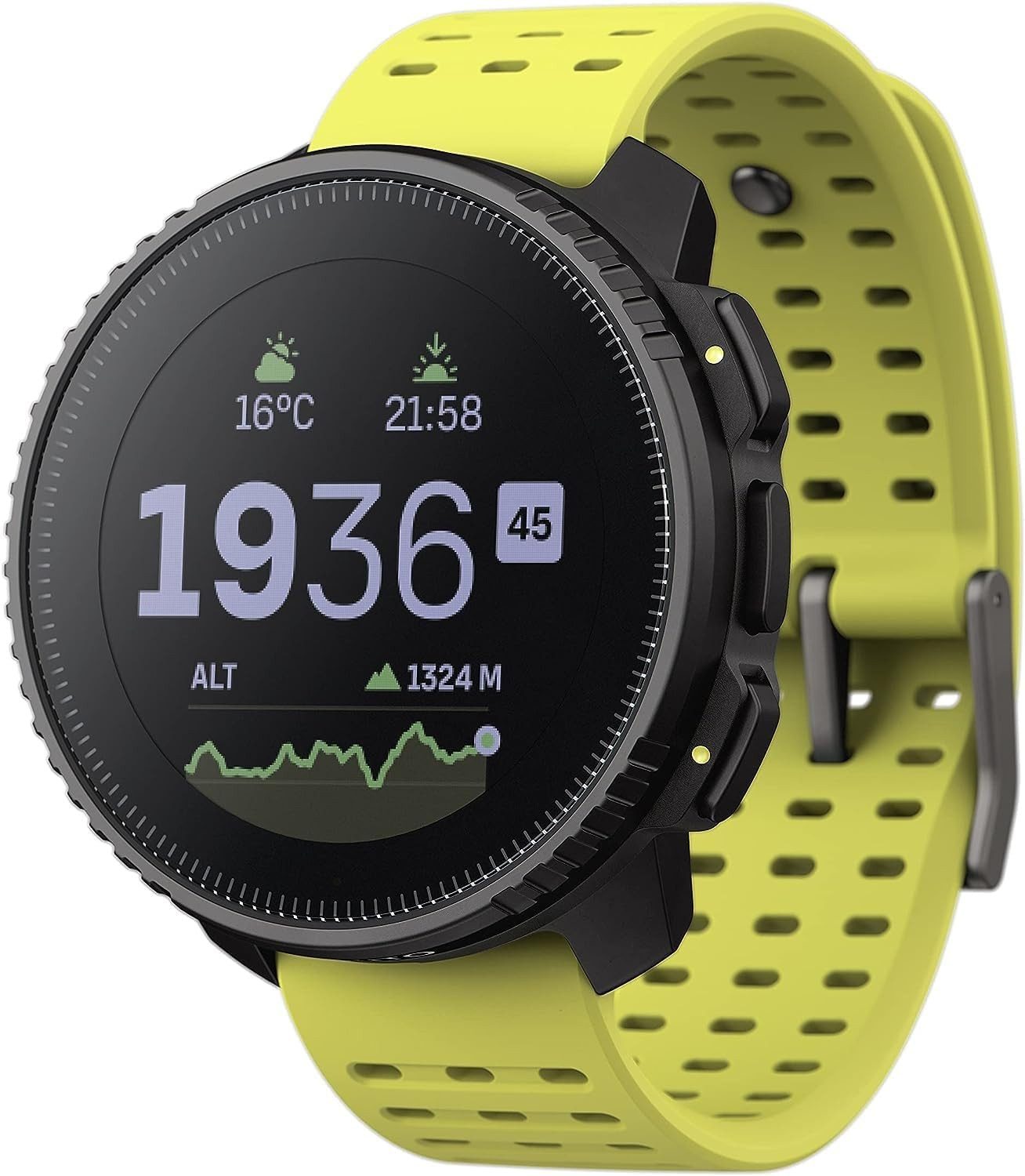 Suunto Smartwatch (3,6 cm, android ios), Premium GPS Sportuhr mit AMOLED Display und Dual-Frequenz-Navigation