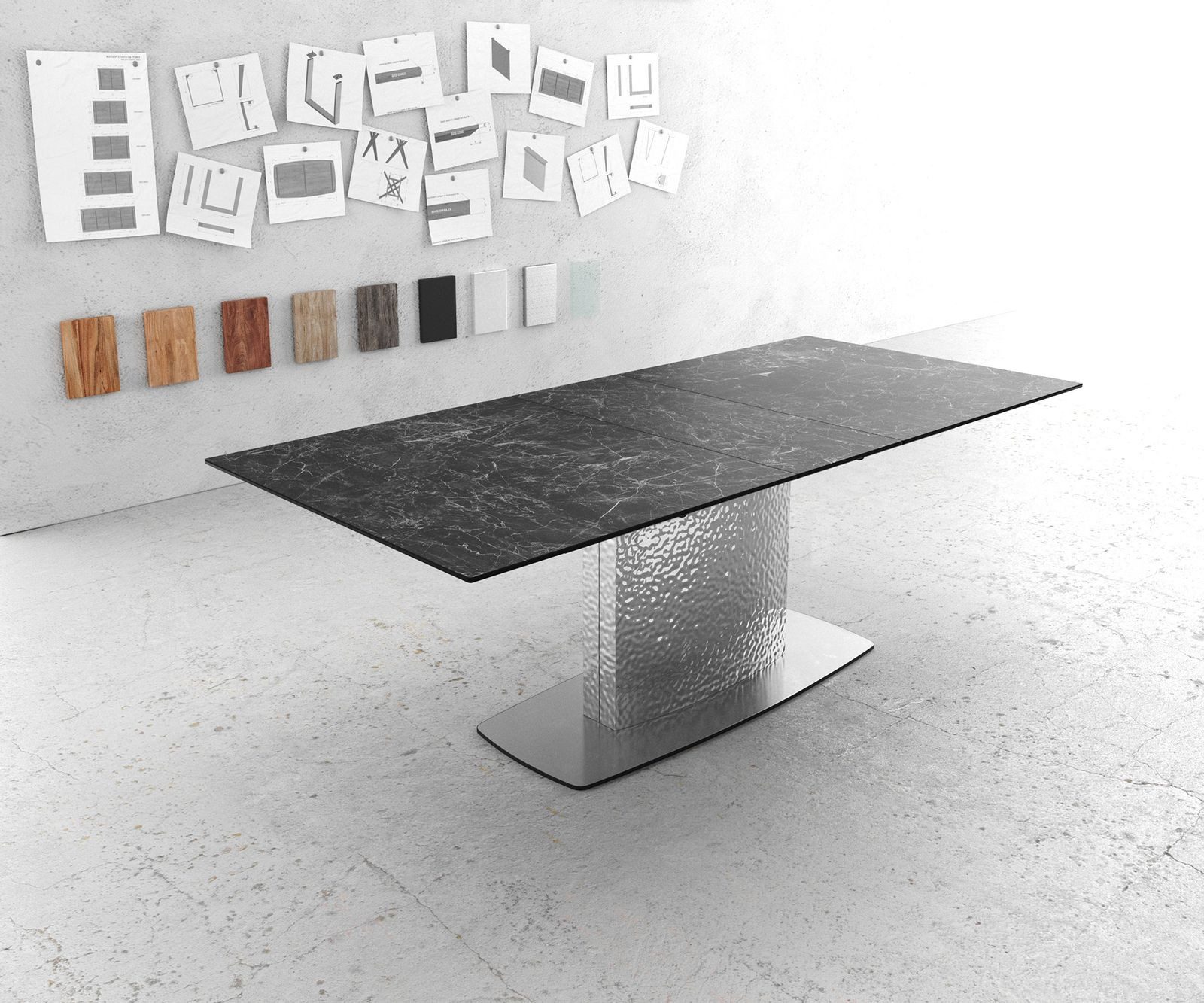 DELIFE Esstisch Edge, Keramik Laminam®Nero Greco günstig online kaufen