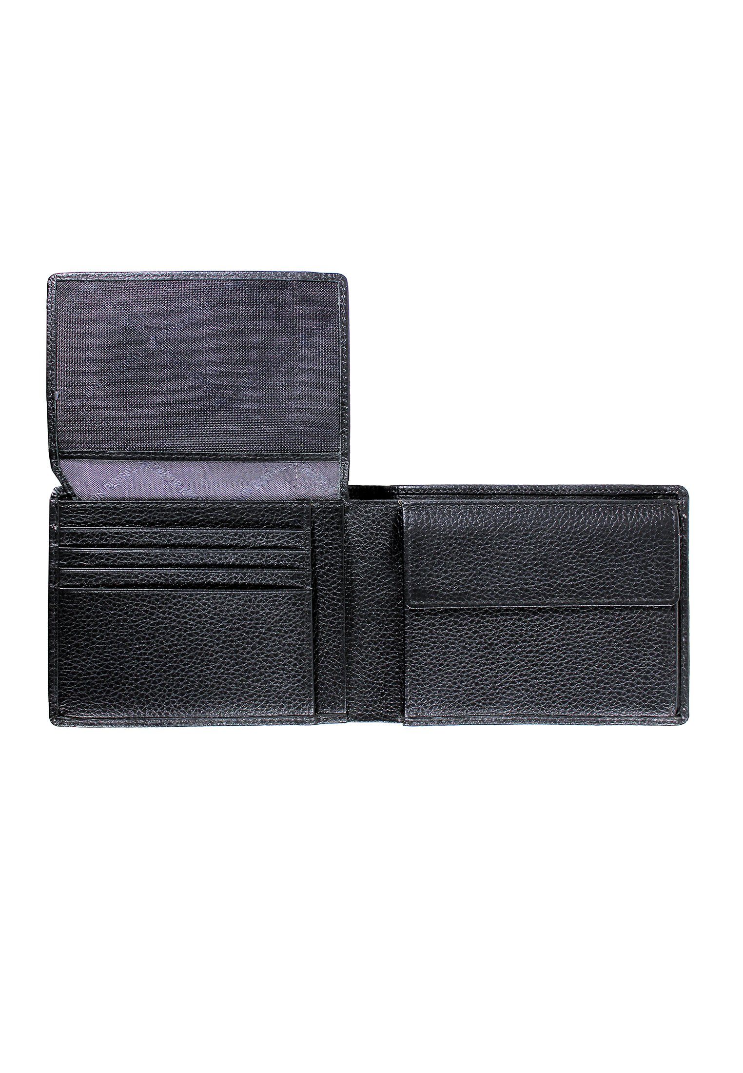 Braun Büffel Geldbörse PRATO, Schwarz praktischem mit RFID-Schutz
