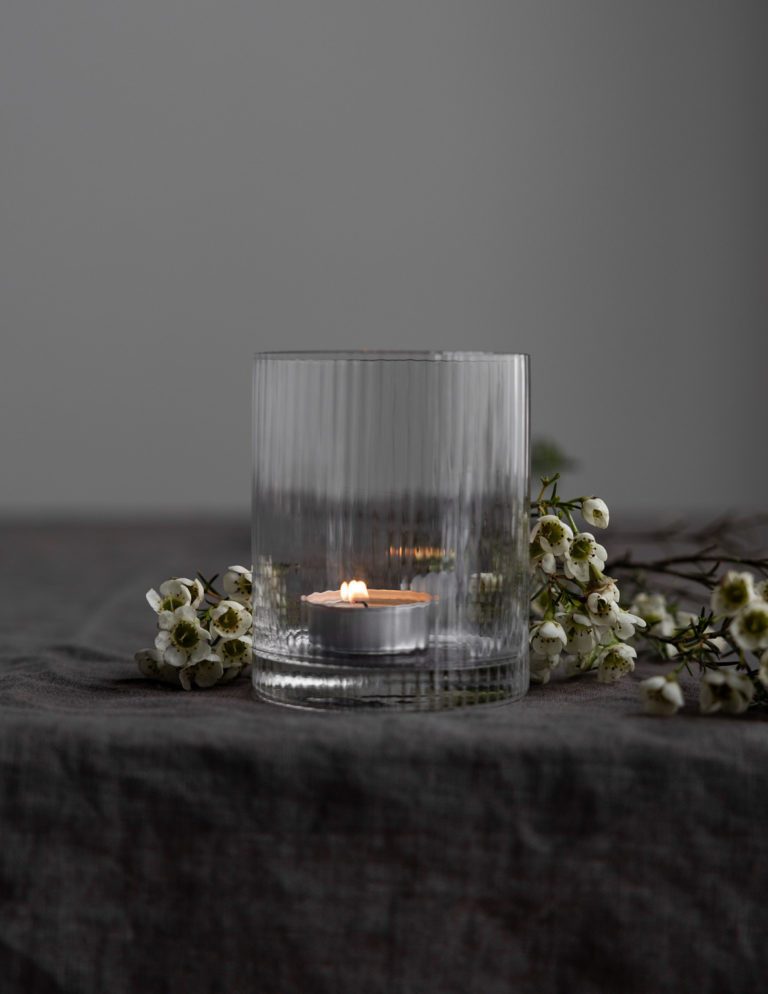 Storefactory Kerzenständer Teelichthalter RAMSJÖ M klarglas, Ø 8x 10 cm