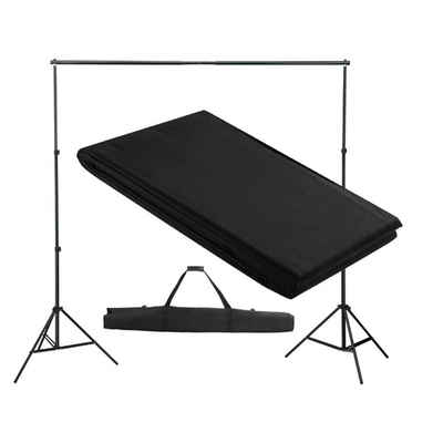 vidaXL Fotohintergrund Fotohintergrund-System 300 x 300 cm Schwarz