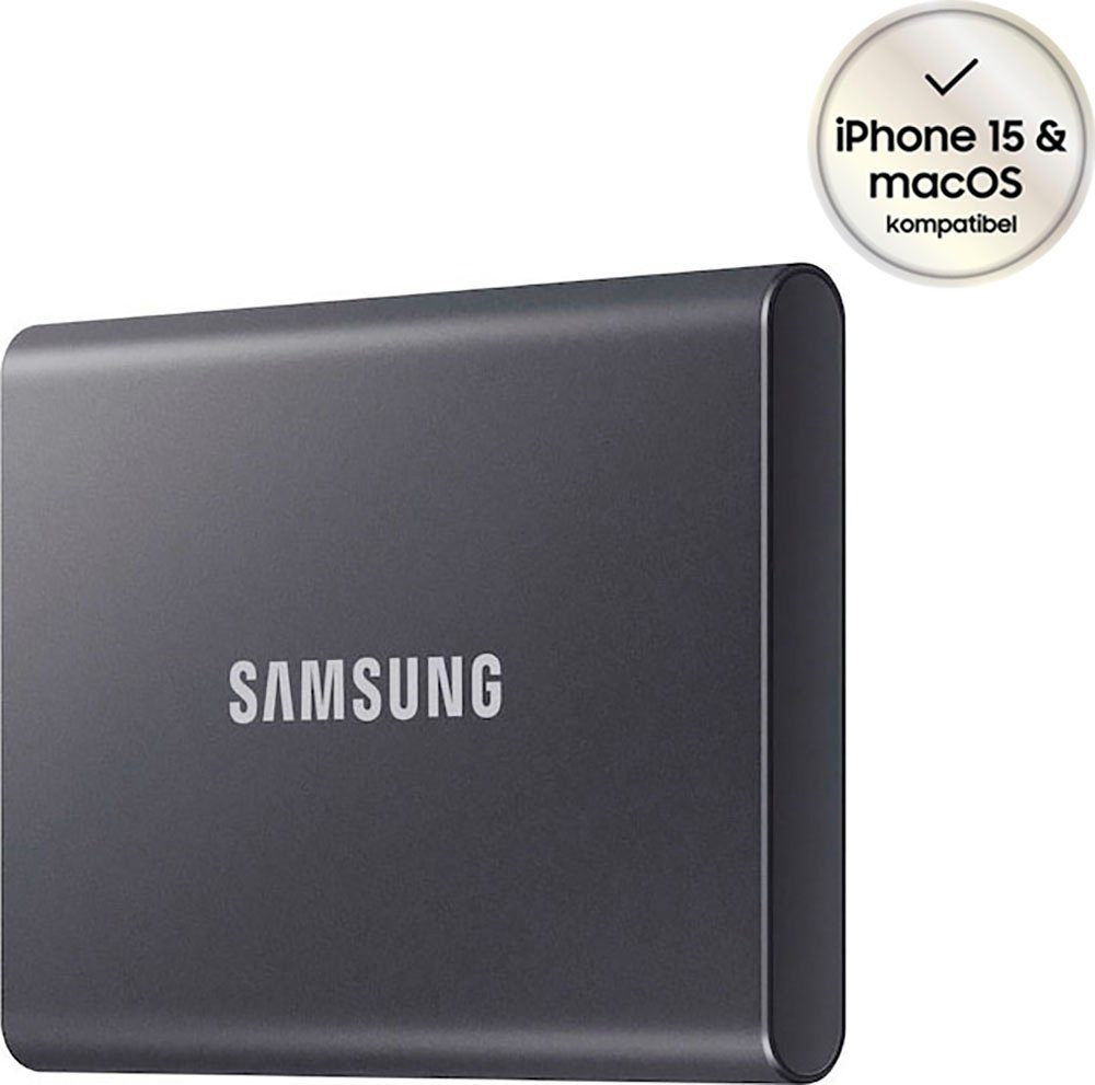 Lebensmittelgeschäft Samsung Portable MB/S T7 SSD TB) SSD MB/S Schreibgeschwindigkeit 1050 1000 externe Lesegeschwindigkeit, (1