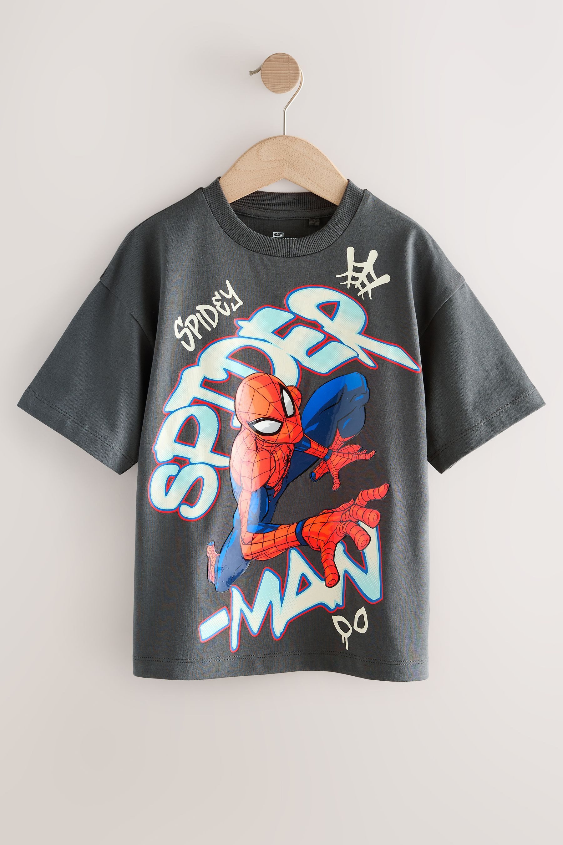 Next Paillettenshirt Marvel Superhero T-Shirt aus 100 % Baumwolle (1-tlg)