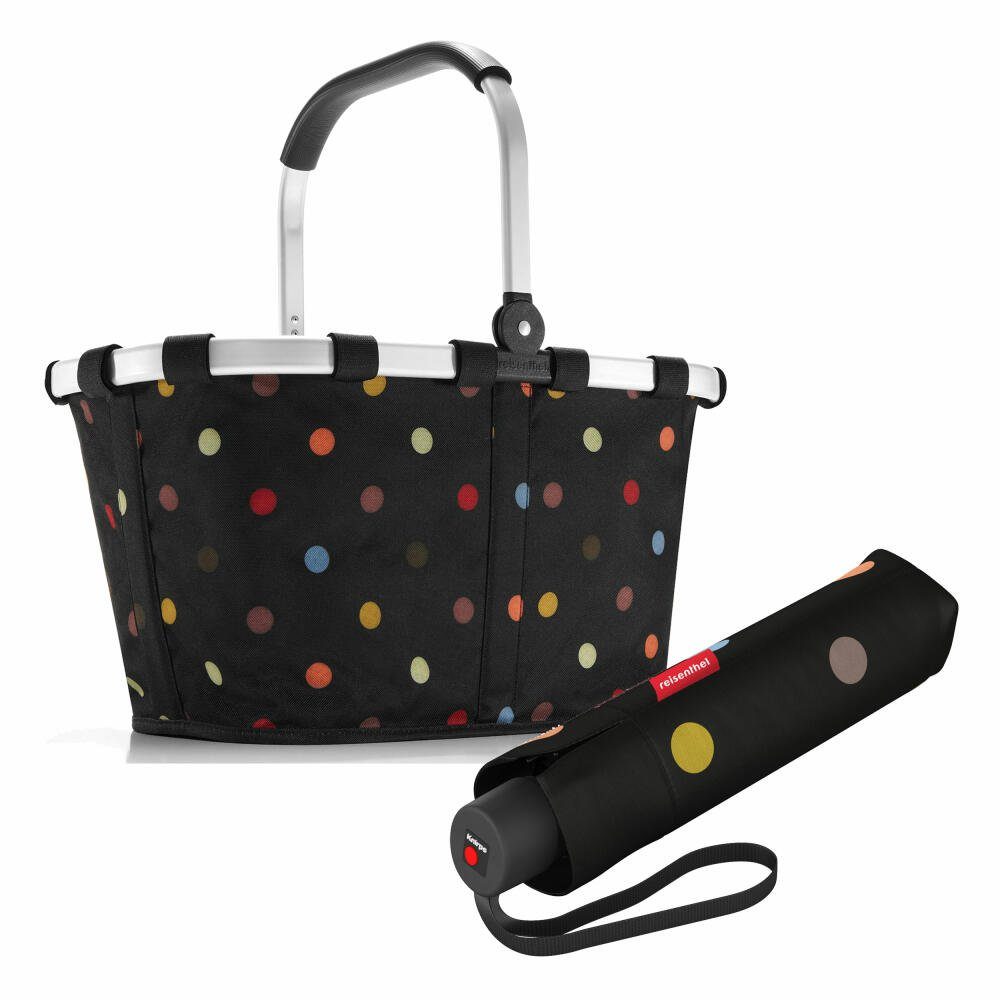 REISENTHEL® Einkaufskorb carrybag Set Dots, mit umbrella pocket classic