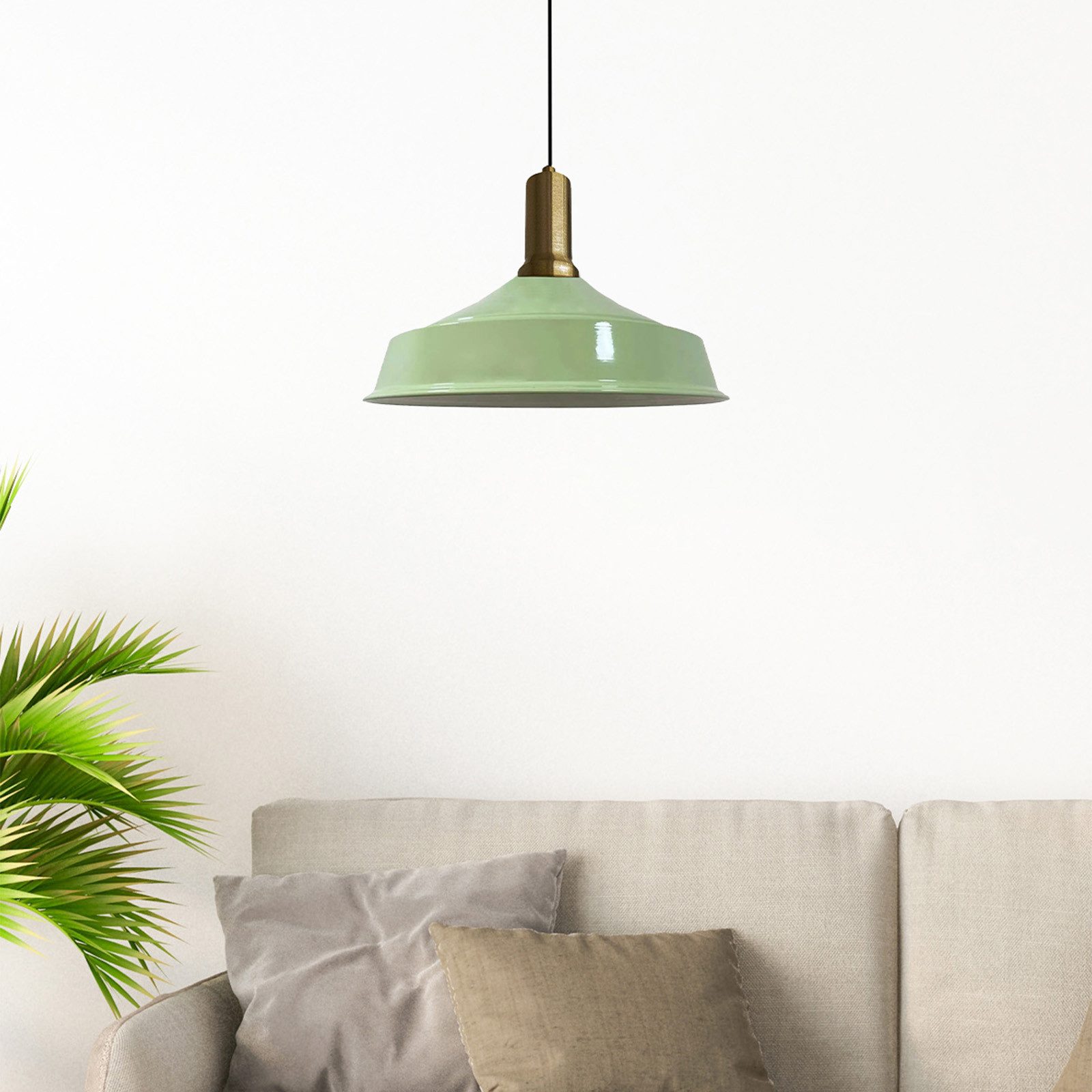 Bamyum Pendelleuchte Hängelampe AsletlEF Ø40 cm, Pendelleuchte Vintage, E27 Lampe, ohne Leuchtmittel, E27, Dimmbar, Einstellbare Kabellänge