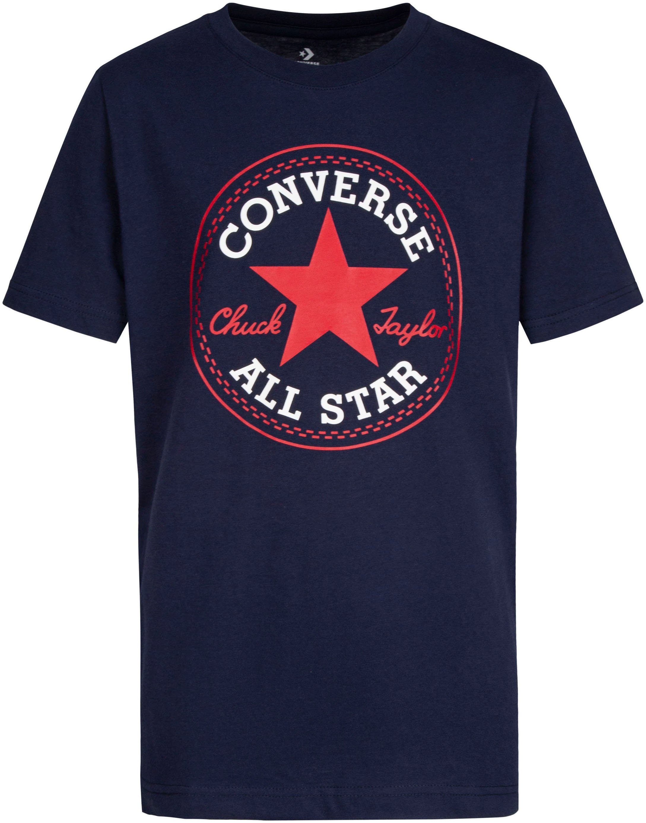 Converse Kurzarmshirt obsidian/enamel Kinder red für