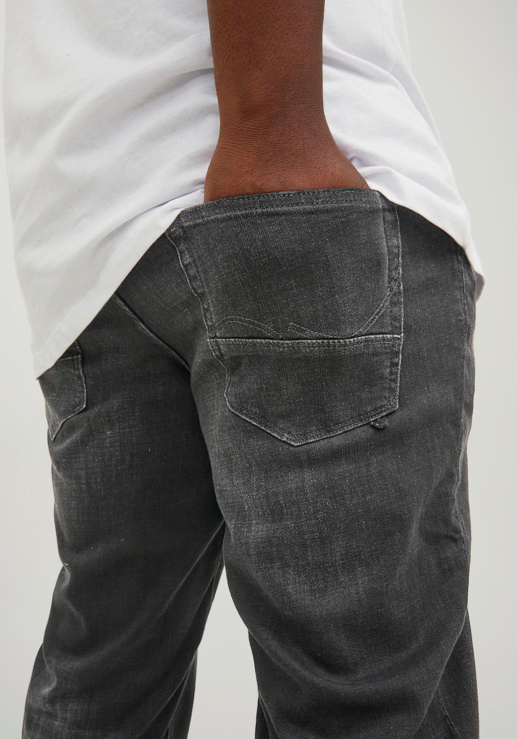 GLENN FOX black Jack & Slim-fit-Jeans Jones PlusSize denim