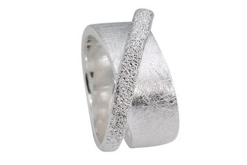 SILBERMOOS Silberring Criss-Cross-Ring, 925 Sterling Silber
