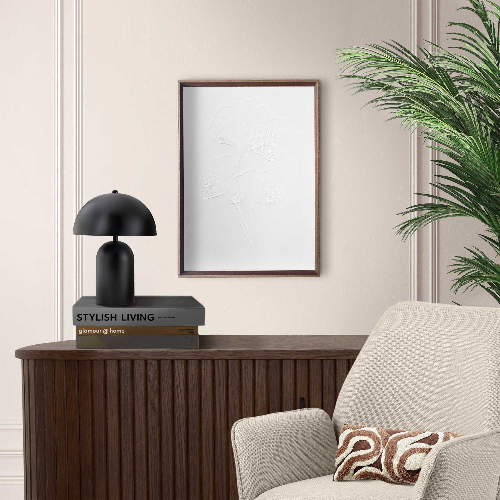 Reinders! Wandbild Ginkgo-Blätter, Wohnzimmer - Weiß - MDF - Blumen und Pfl günstig online kaufen