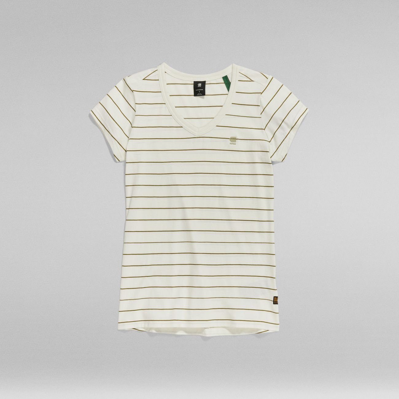 Sky/Avocado s/s stripe T-Shirt Eyben (1-tlg) v Stripe Lightest G-Star wmn RAW slim